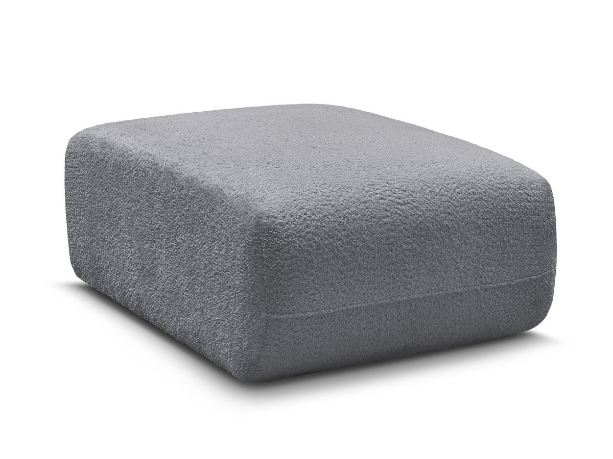 Bobochic Anda Pouf Chenille Grau