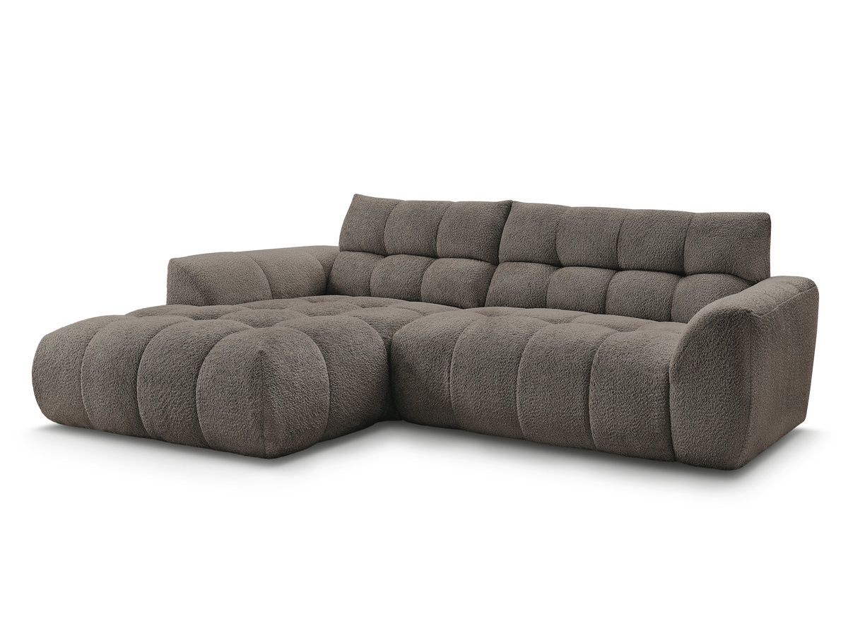 Bobochic Jaya Ecksofa Chenille Taupe Ecke links