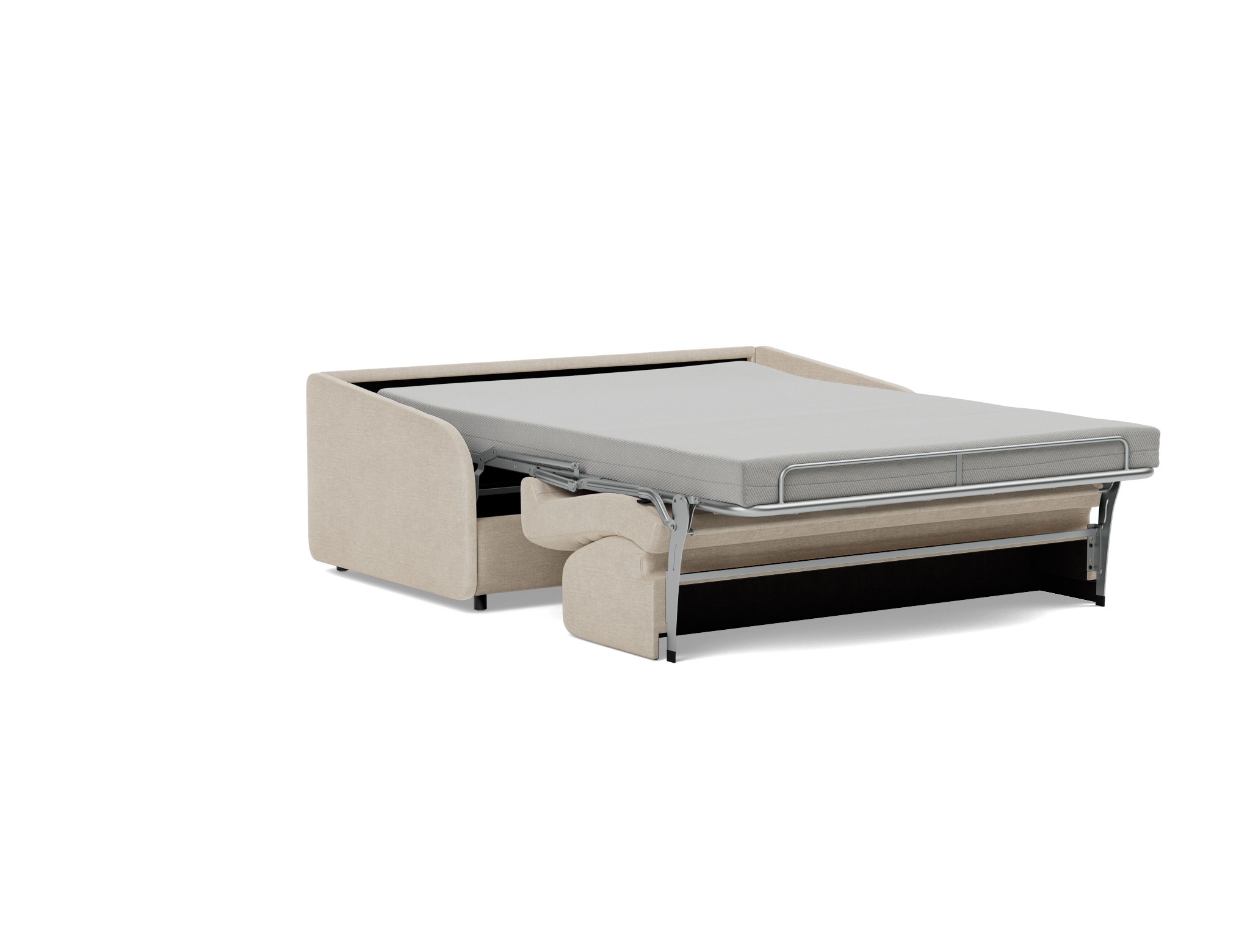 Schlafsofa Eivor mit Taschenfederkernmatratze 140 Flachgewebe Phobos 586-Latte