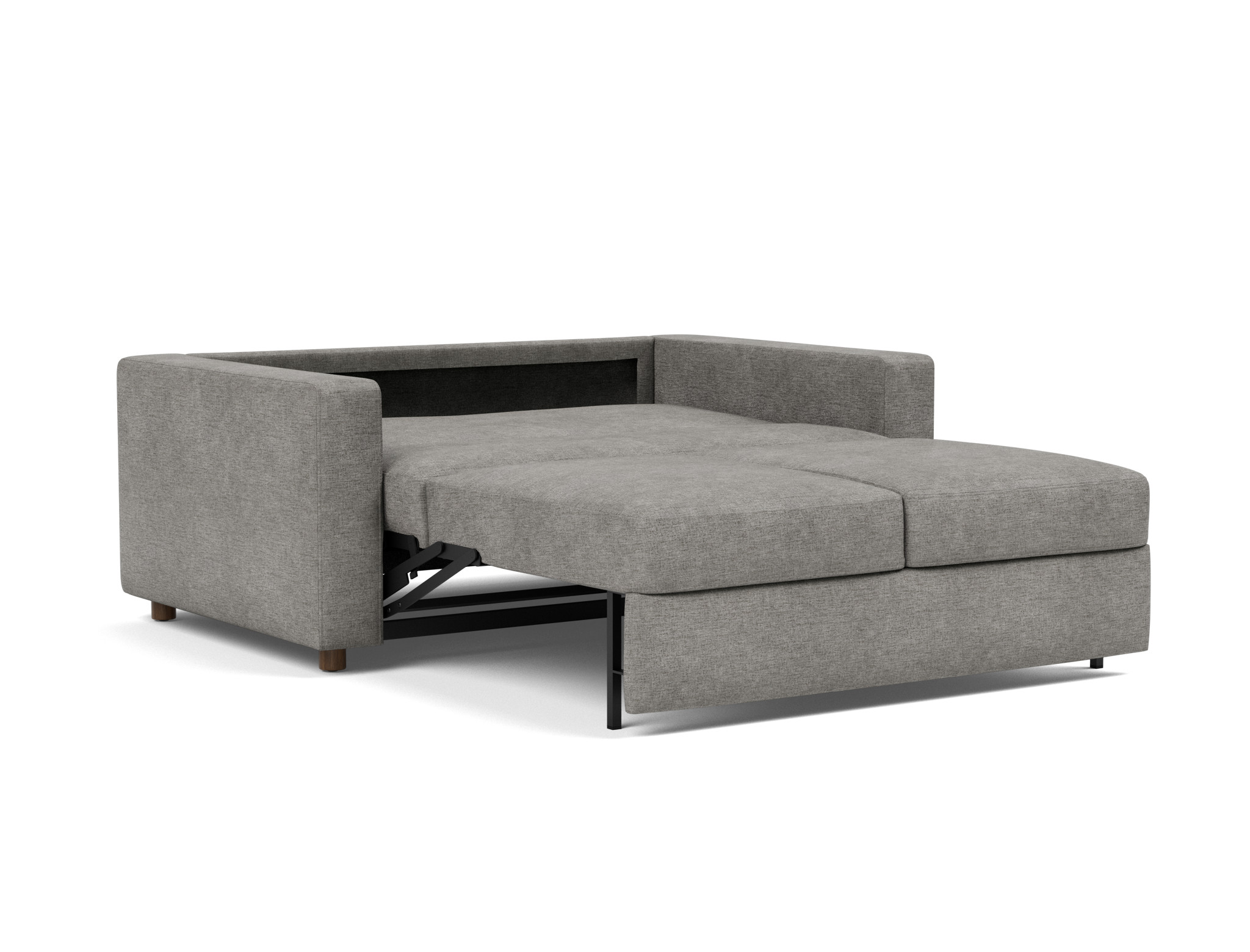 Schlafsofa Neah mit Standard-Armlehnen 140 Flachgewebe Avella 282-Warm-Grey