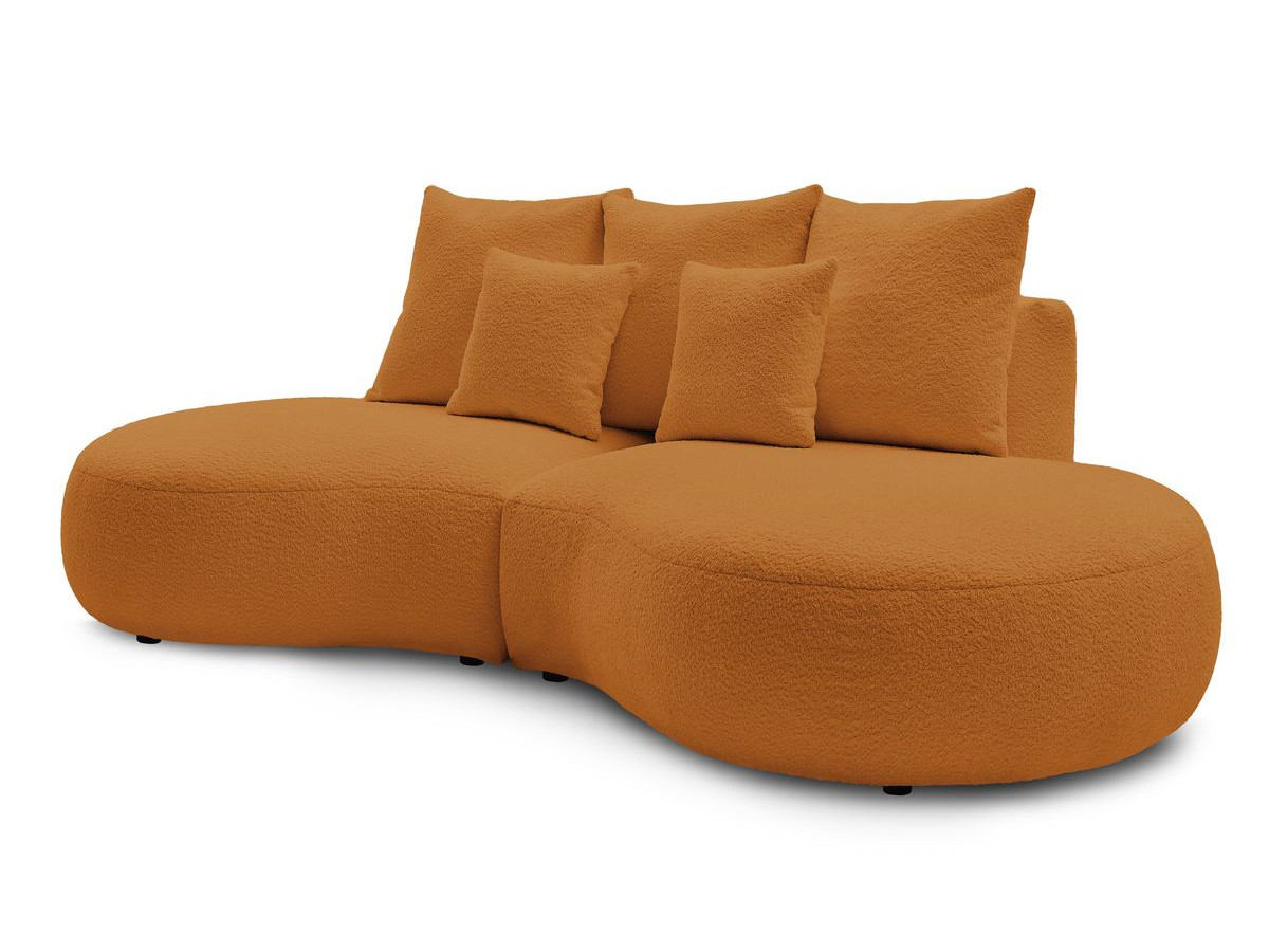 Bobochic Saint-germain Sofa 3-Sitzer Bouclé-Stoff Gelb