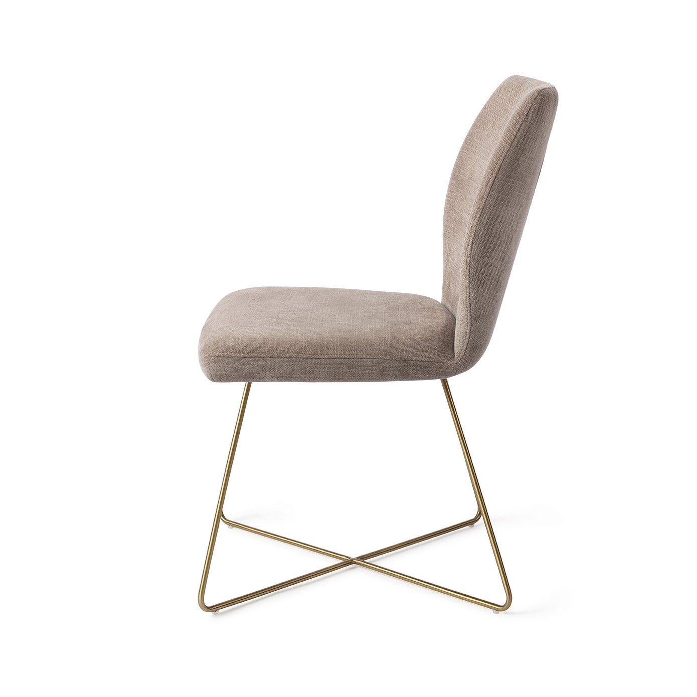 Jesper Home Esszimmerstuhl Ikata Mocha Mist Cross Gold