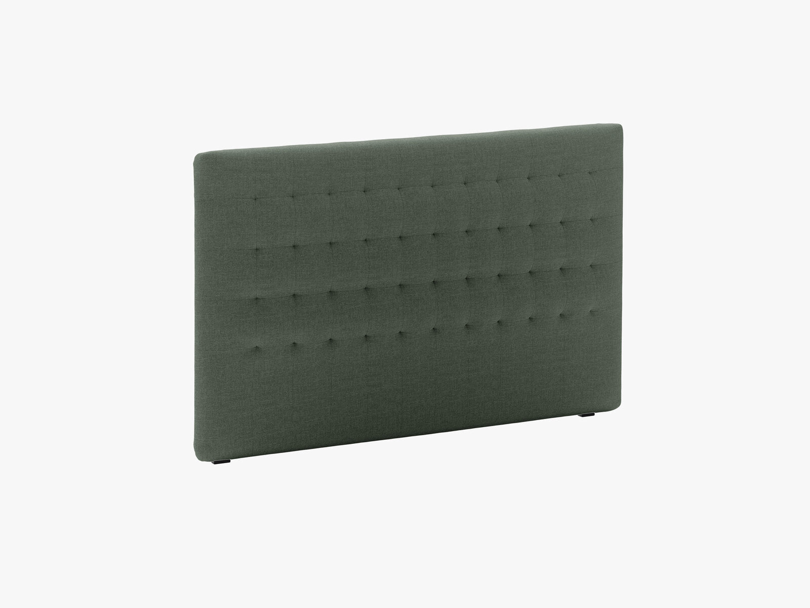 Micadoni Nova Samtiger Kopfteil 120 cm (H 95 cm) Strukturierter Stoff Liberty Moosgrün 160x95