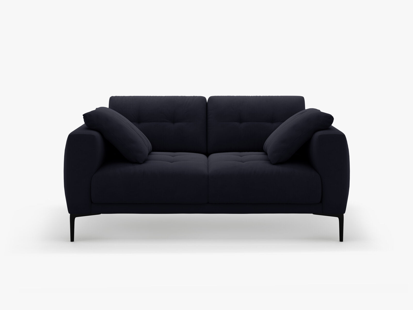 Micadoni Sofa Bemy 2-Sitzer Samt Königsblau