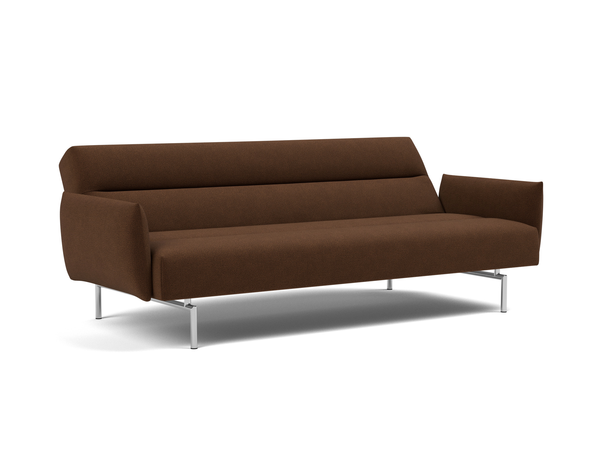 Schlafsofa Jillis mit Armlehnen Strukturierter Stoff Taura 359-Cappuccino