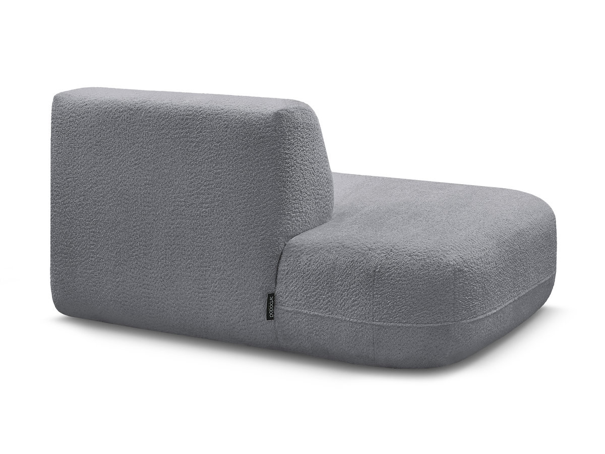 Bobochic Anda Sofamodul 2-Sitzer Chenille Grau Ecke links
