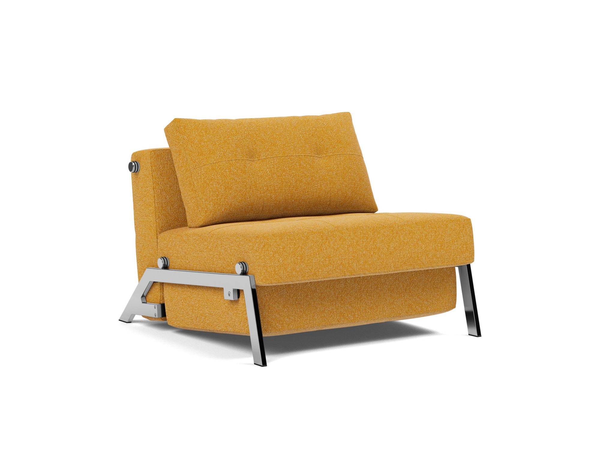 Schlafsessel Cubed 90 Boucle Skandi 536-Ochre Beine Chrom