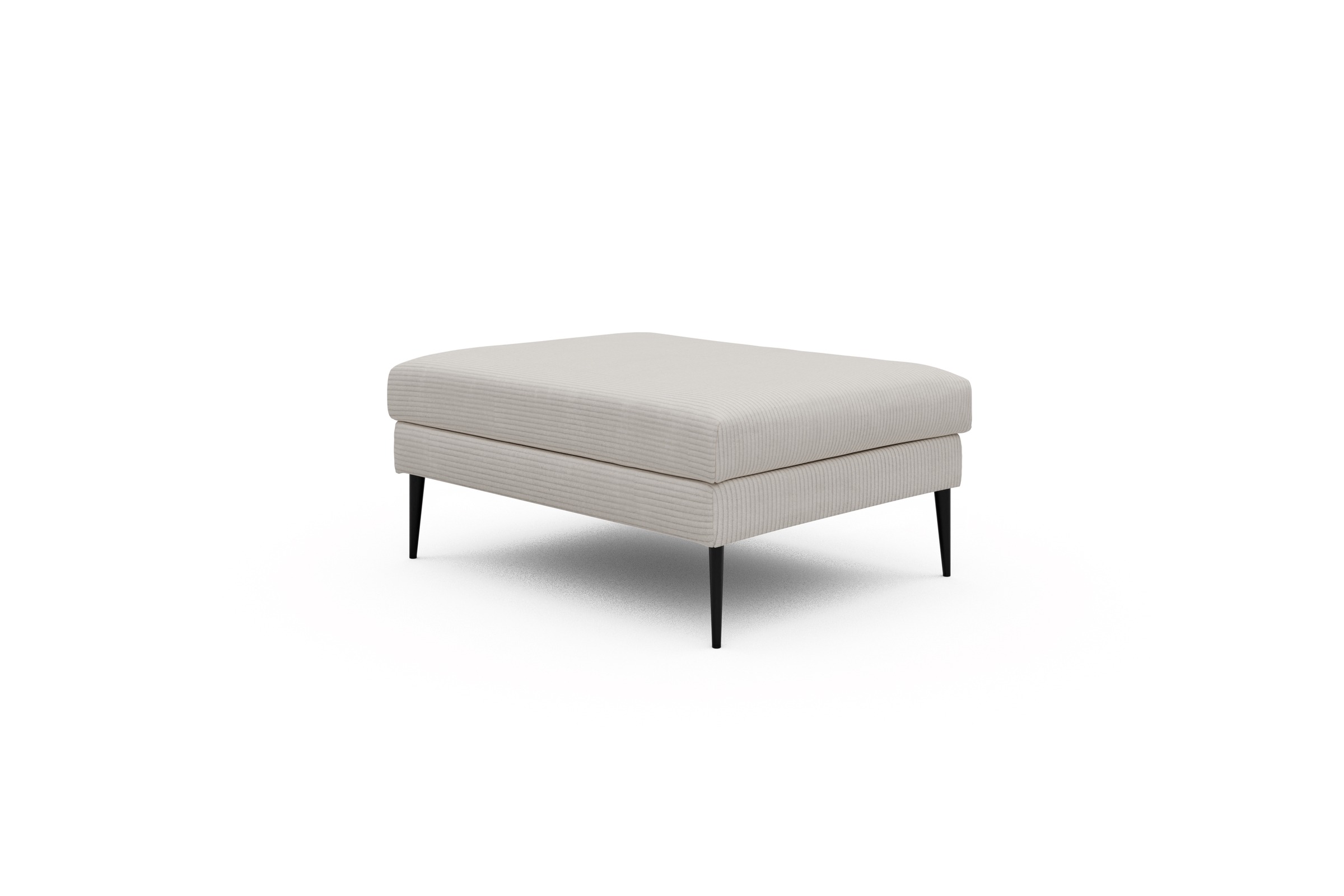 Sitzhocker Paul Corduroy-Ivory