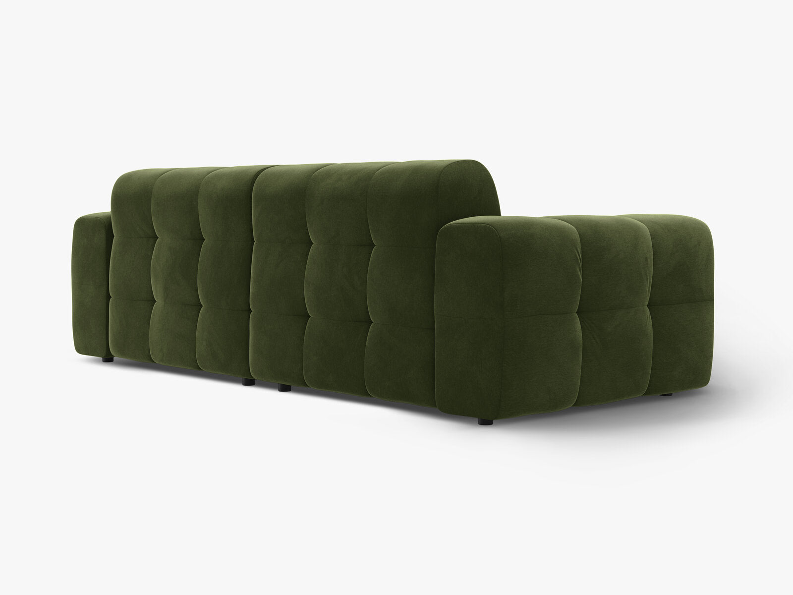 Micadoni Sofa Kendal 4-Sitzer Samt Armeegrün