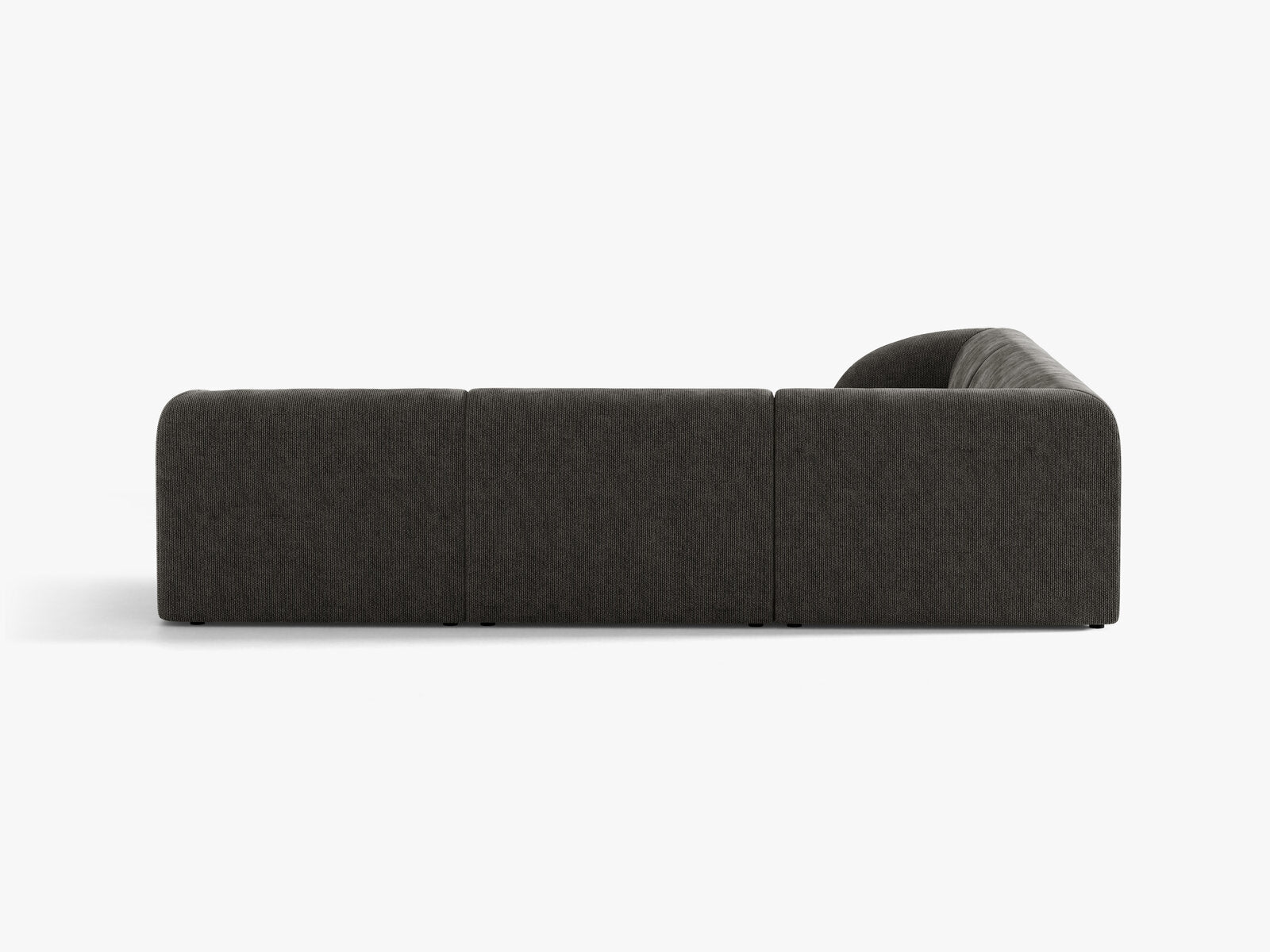 Micadoni 5-Sitzer Symmetrisches Ecksofa Miley Chenille Haga Grau
