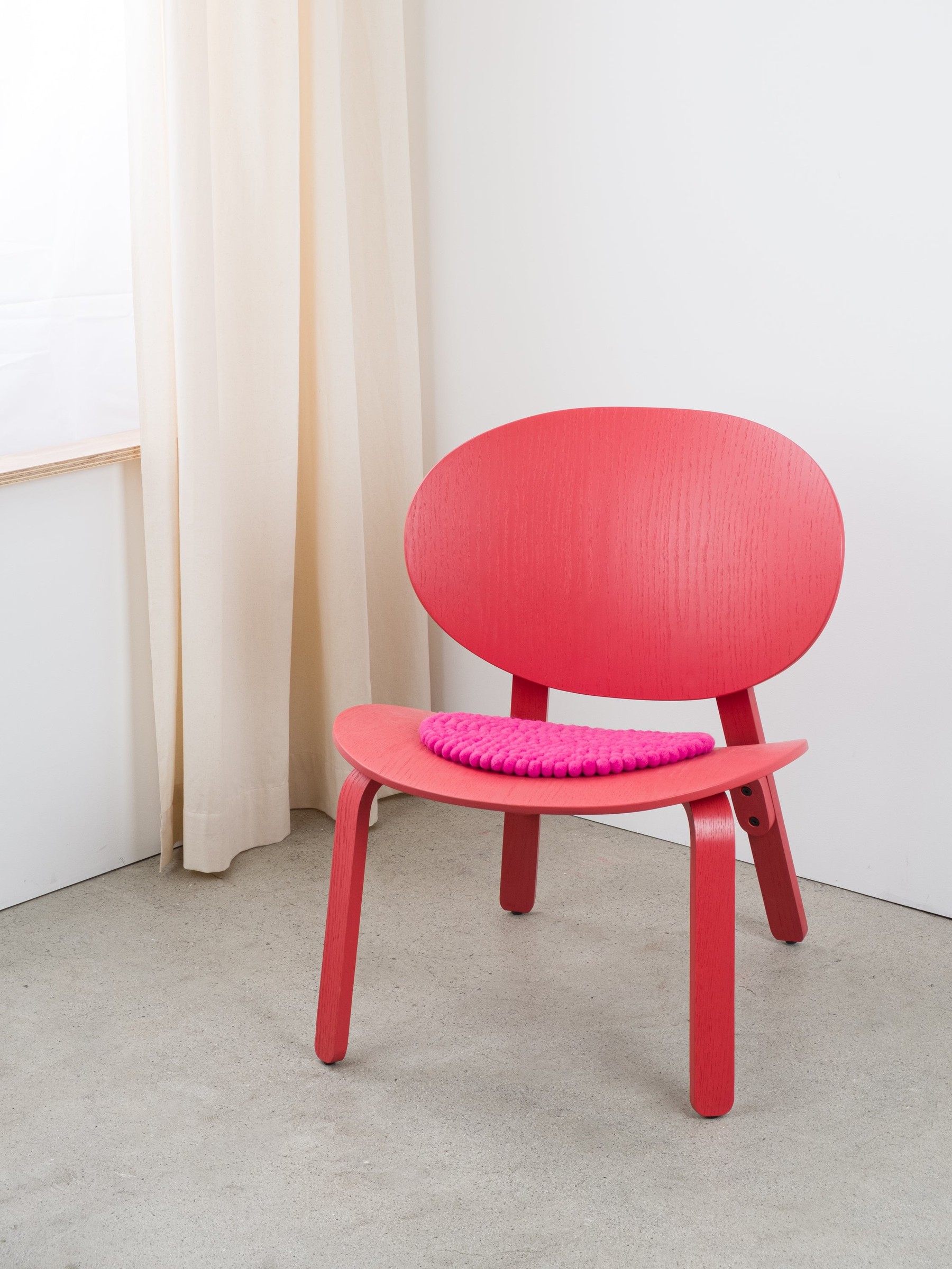 myfelt Lilli Filzkugel-Sitzauflage Pink Ø 36 cm