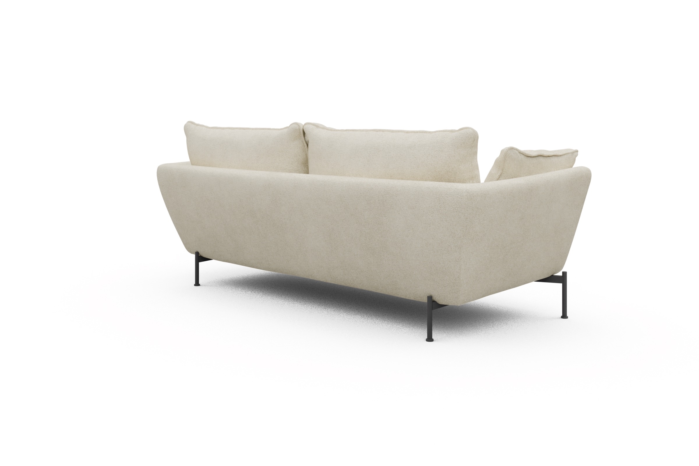 Sofa Anton PREMIUM 3-Sitzer Boucle-Off-White