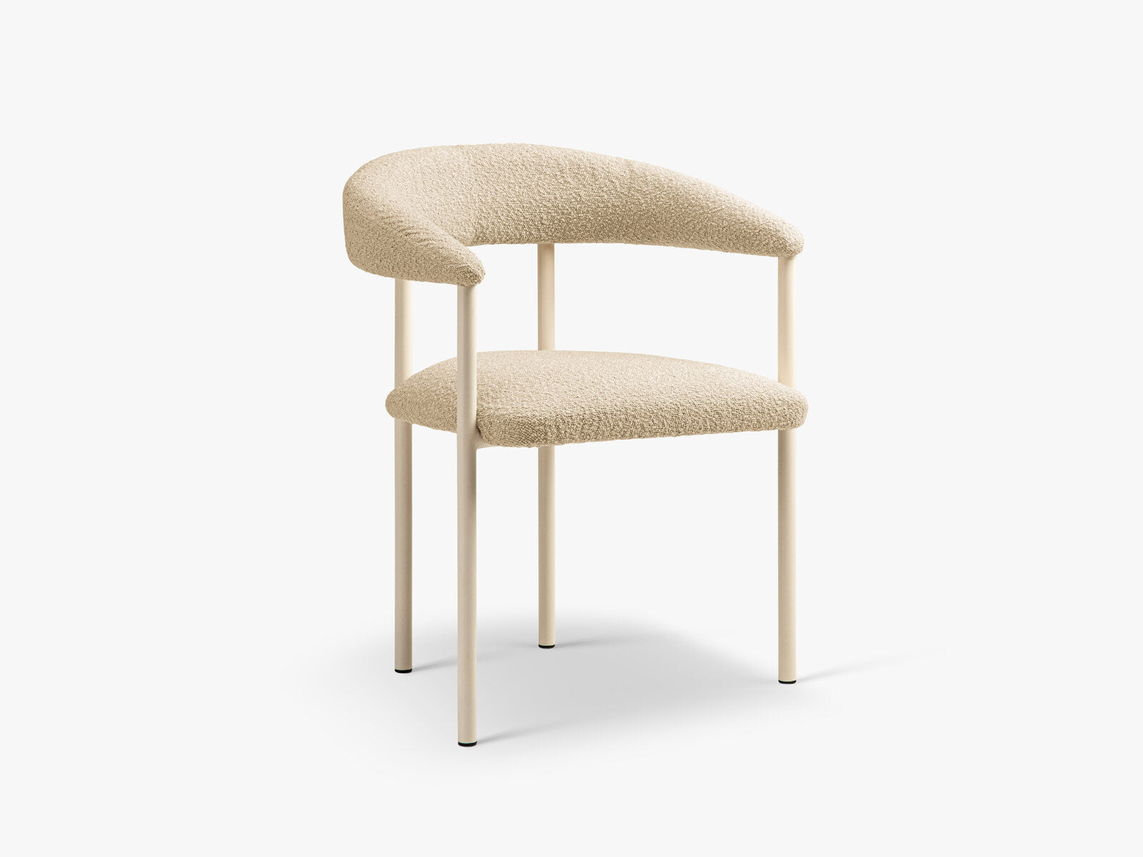 Micadoni Stuhl Lea Boucle Baloo Beige Creme