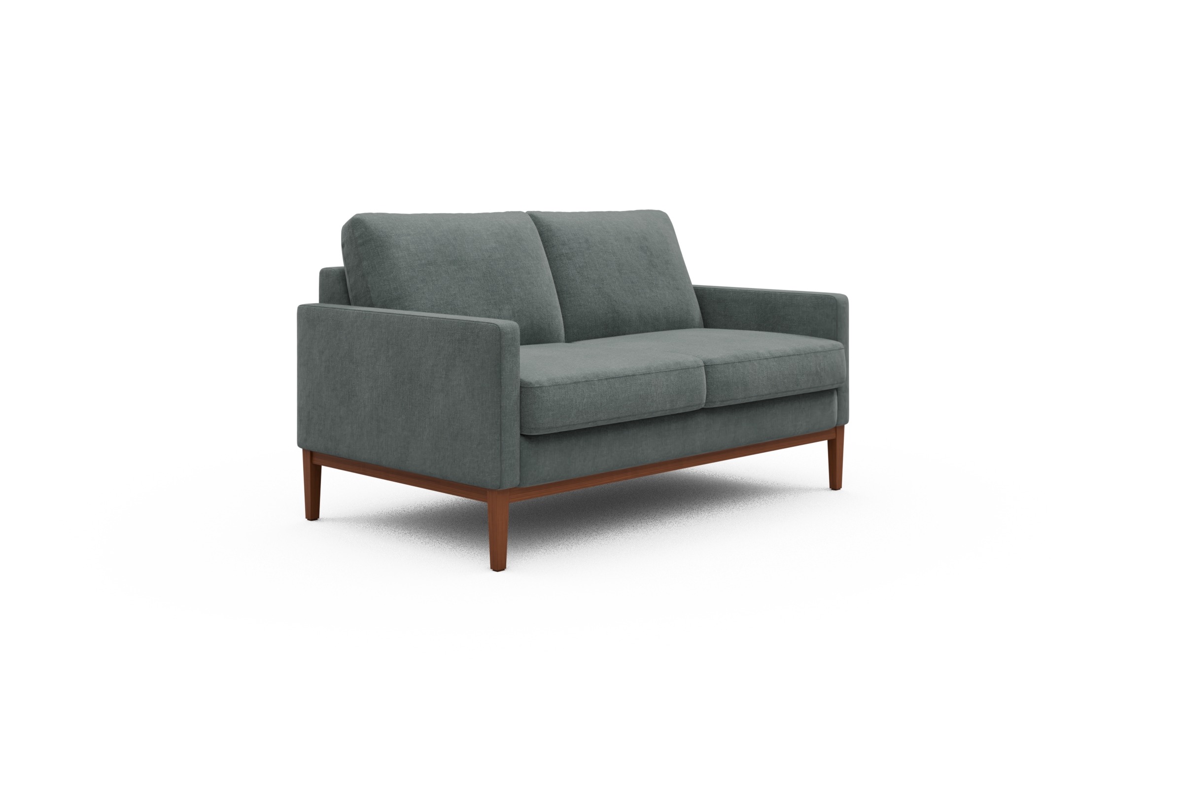 Sofa Bodo 2-Sitzer Smooth-Silver-Grey