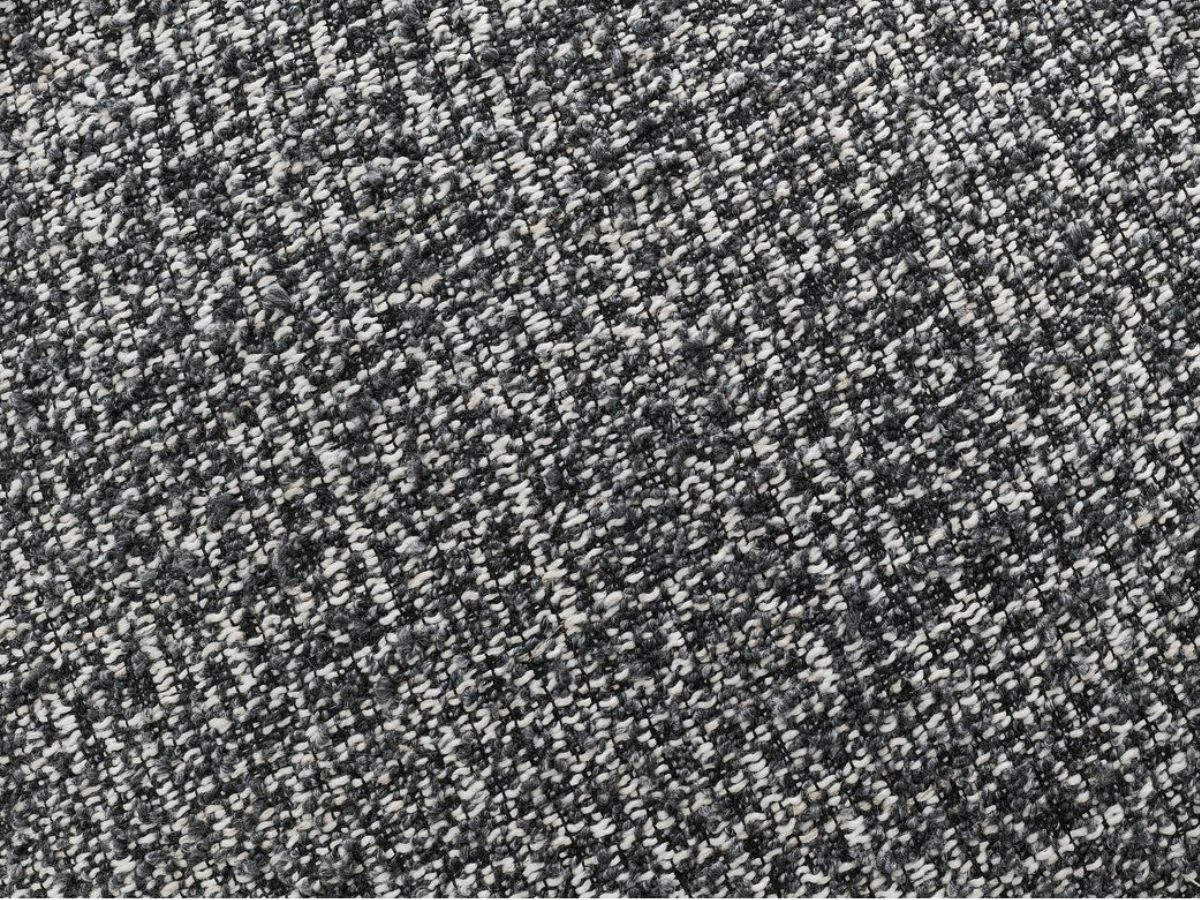 Bobochic Arsene Ecksofa mit Schlaffunktion und Bettkasten 277 × 200 cm Melange-Stoff Dunkelgrau Ecke rechts
