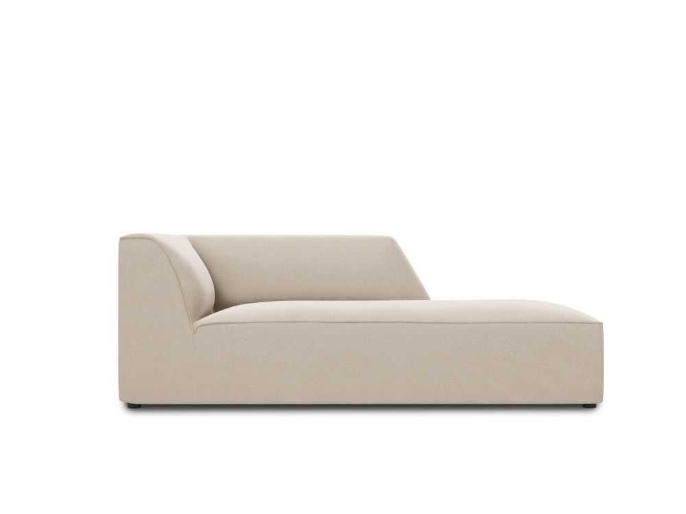 Cosmopolitan Design Chaiselongue Siena Samt Salvador Beige Rechts