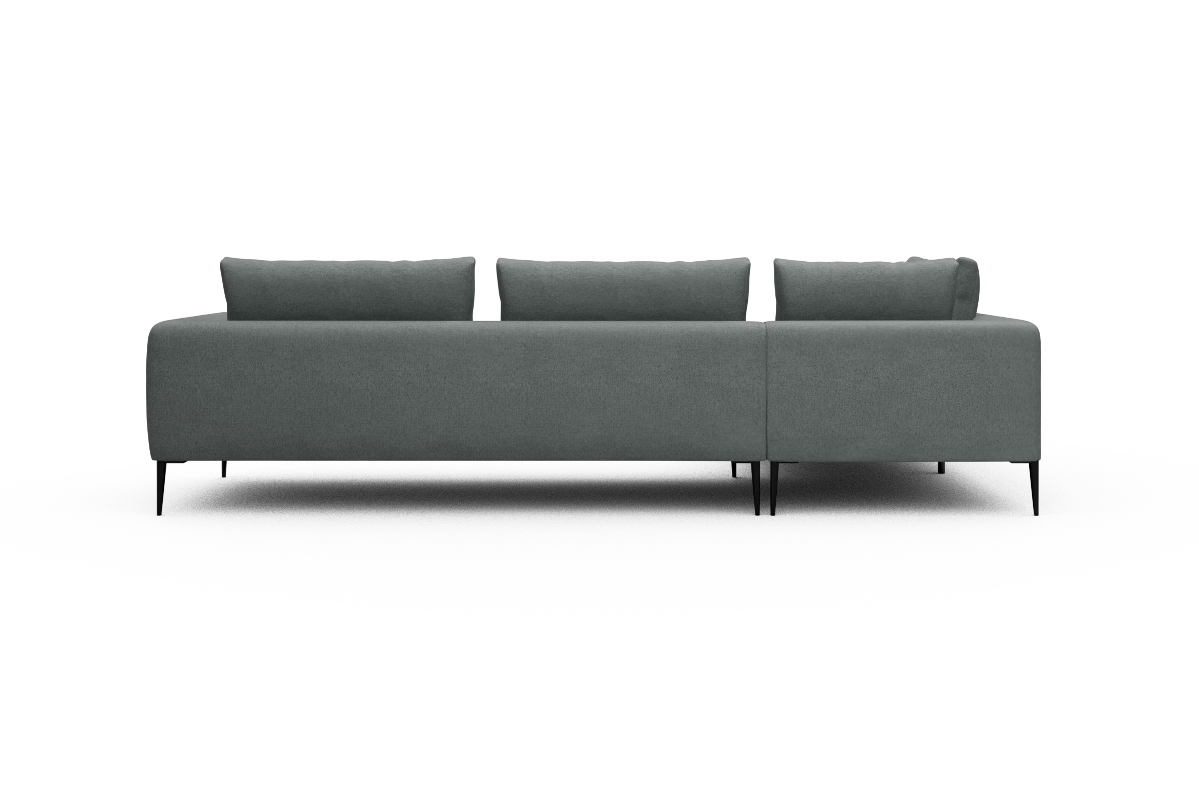 Ecksofa Paul Relax-Ecke rechts mit 3-Sitzer Denari-Soft-Grey