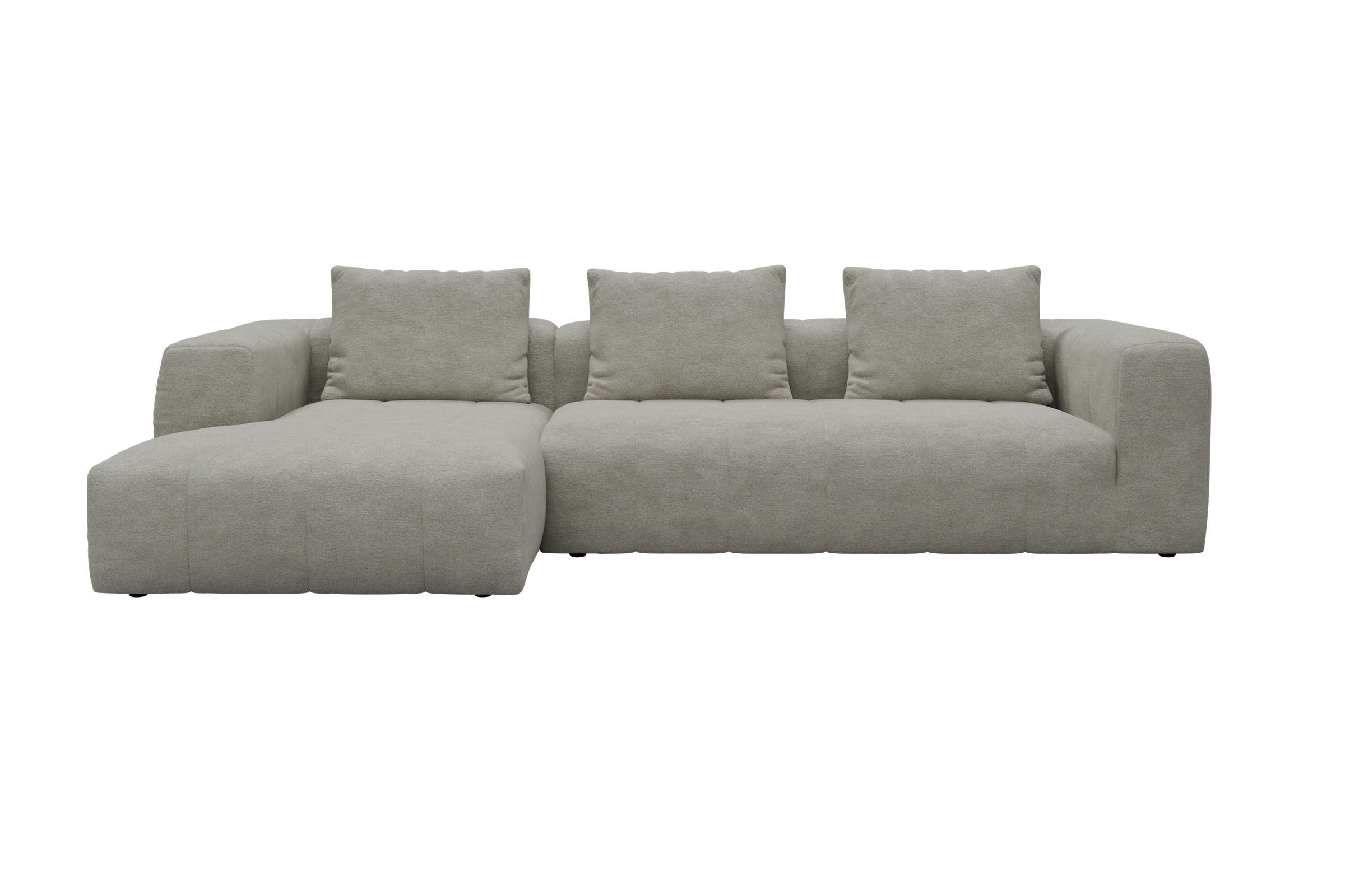 Hugo 2,5-Sitzer Armlehne rechts mit Chaiselongue Carreno-Moon-Stone-White moebelfaktor