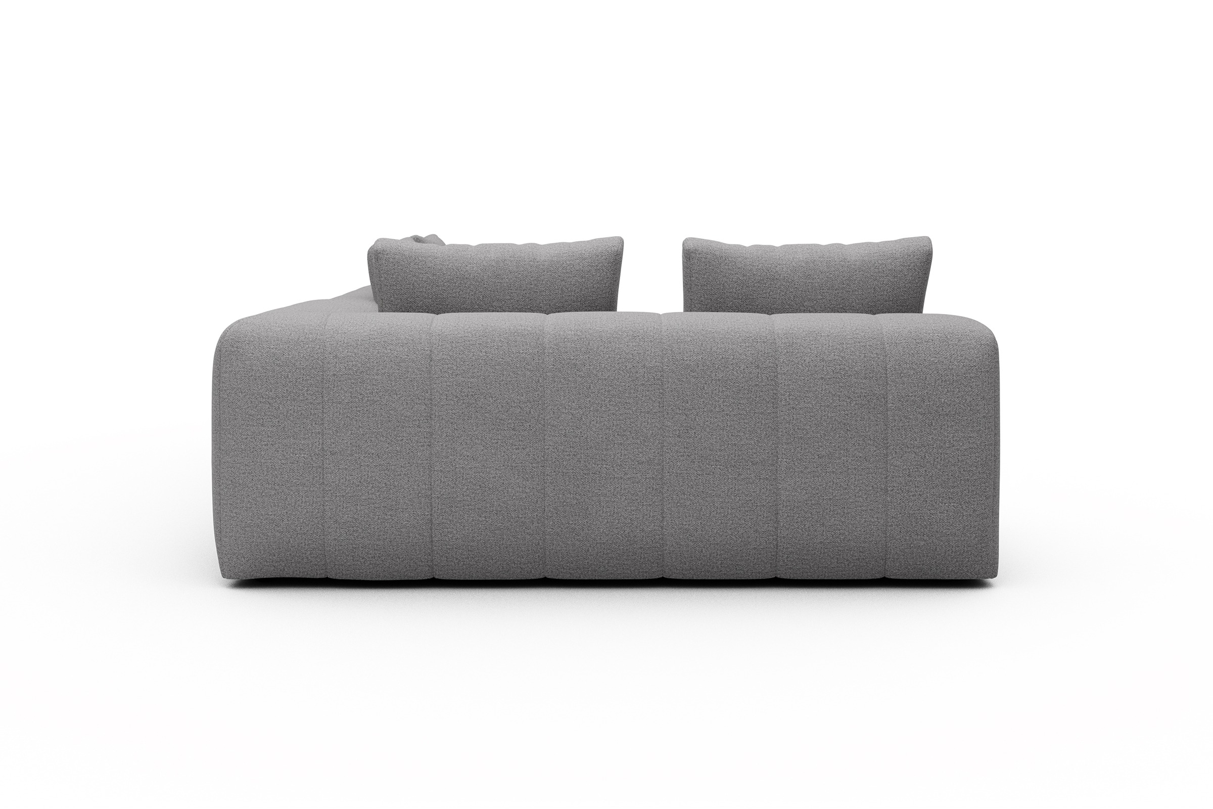 Ecksofa Hugo 2x 2,5-Sitzer Armlehne rechts Sama-Grey
