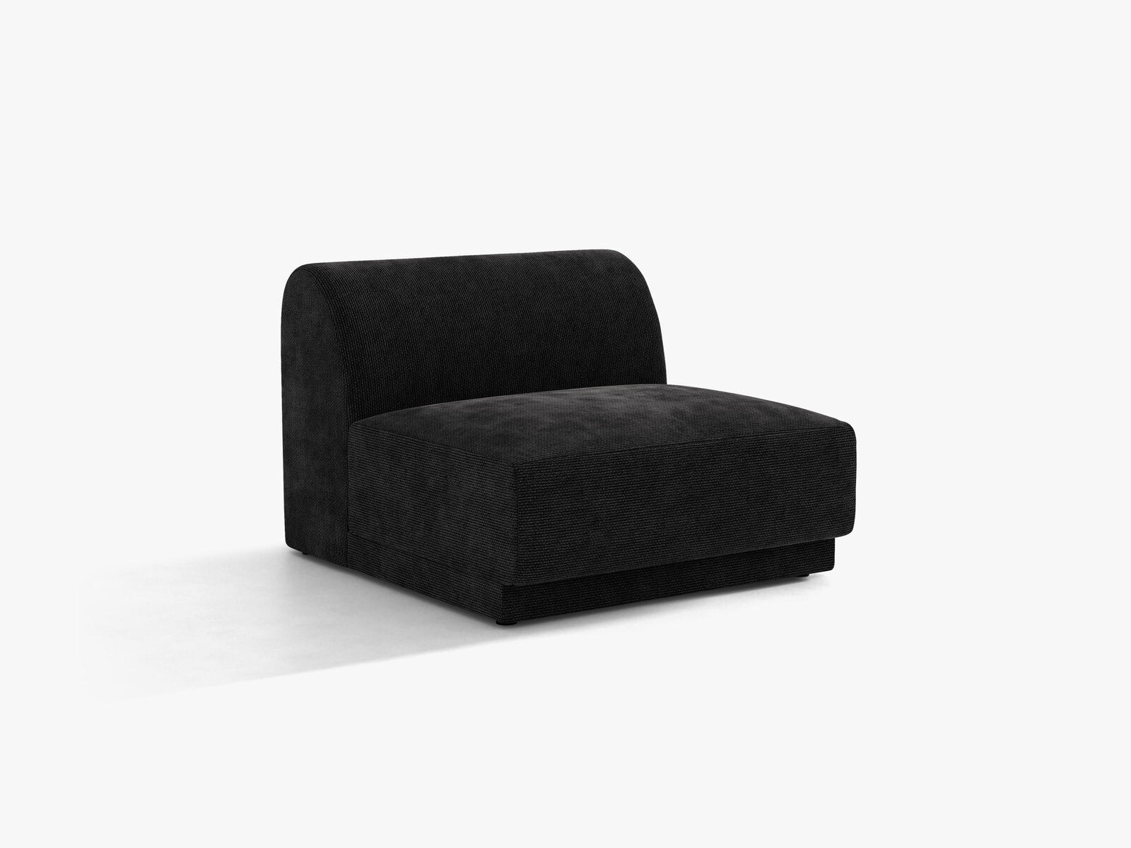 Micadoni Modul Armlos Miley Chenille Haga Schwarz
