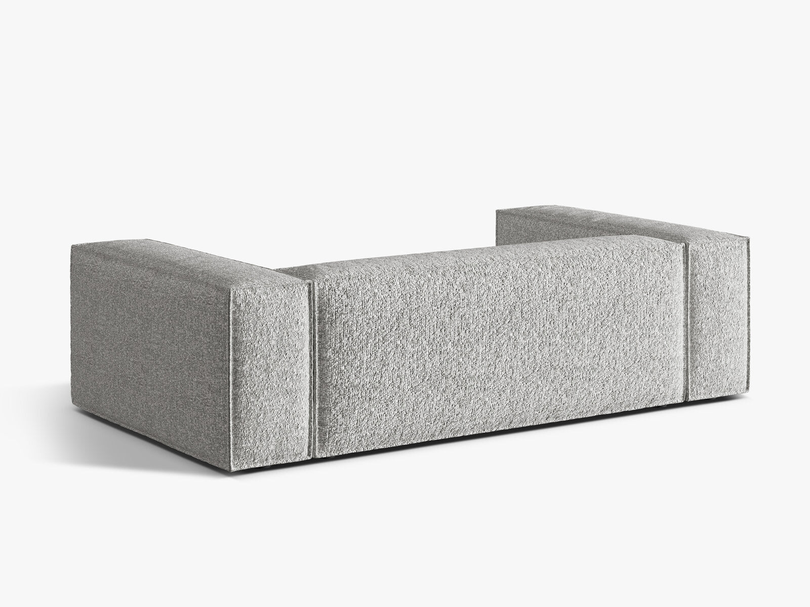 Micadoni Sofa Nuria 3-Sitzer Boucle Silber