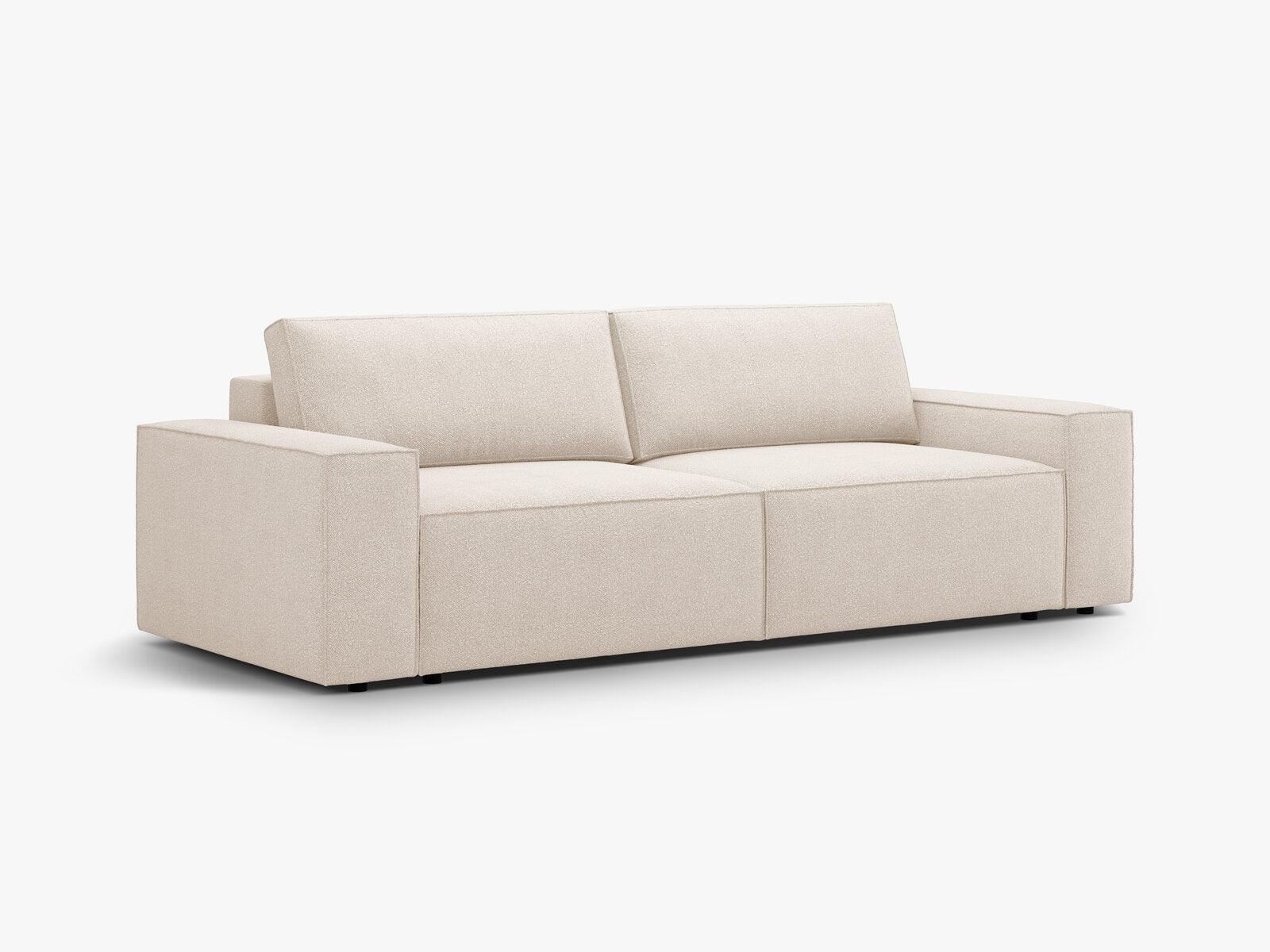 Micadoni Schlafsofa Jodie 3-Sitzer Boucle Beige