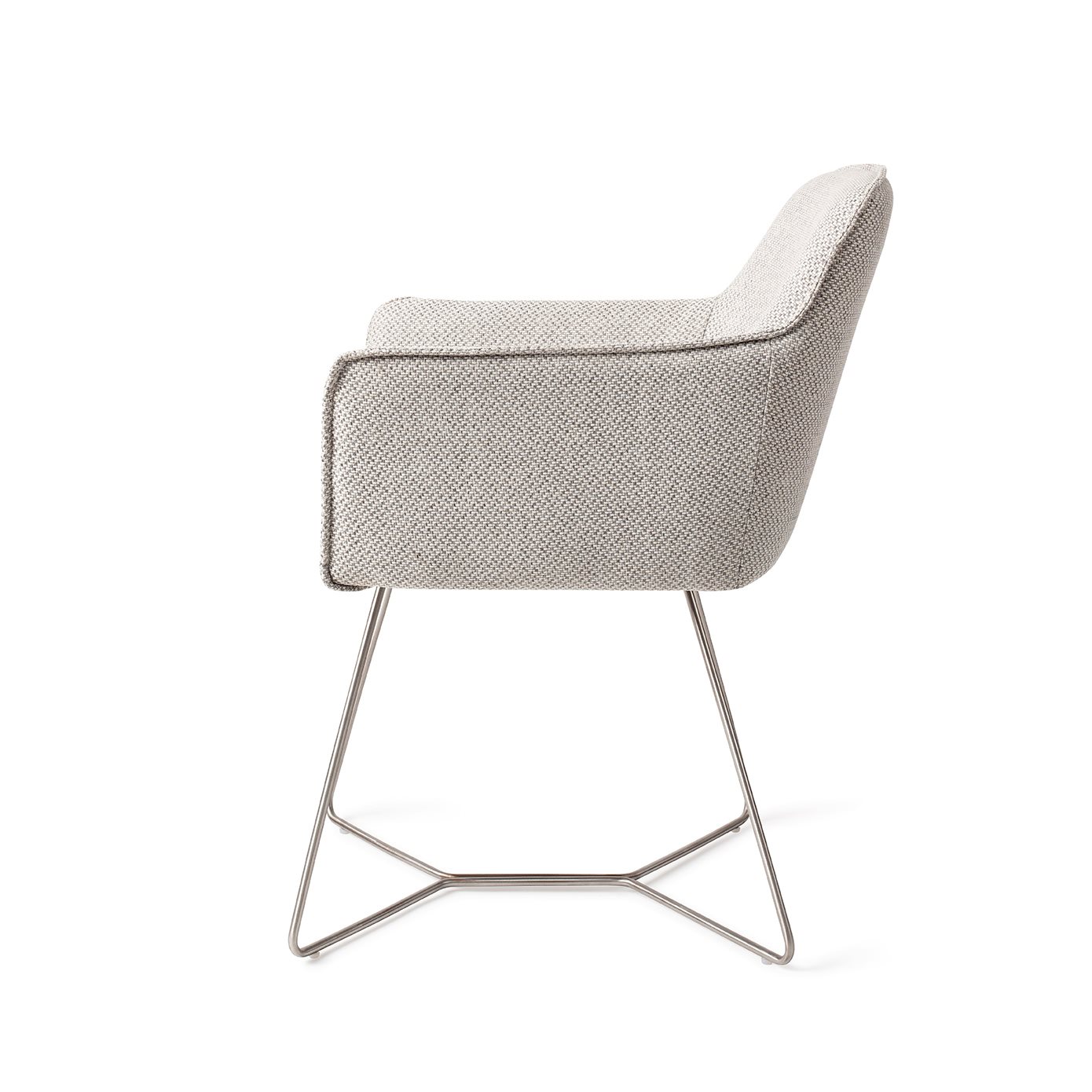 Jesper Home Esszimmerstuhl Hofu Checkers-Charm Beehive Stahl