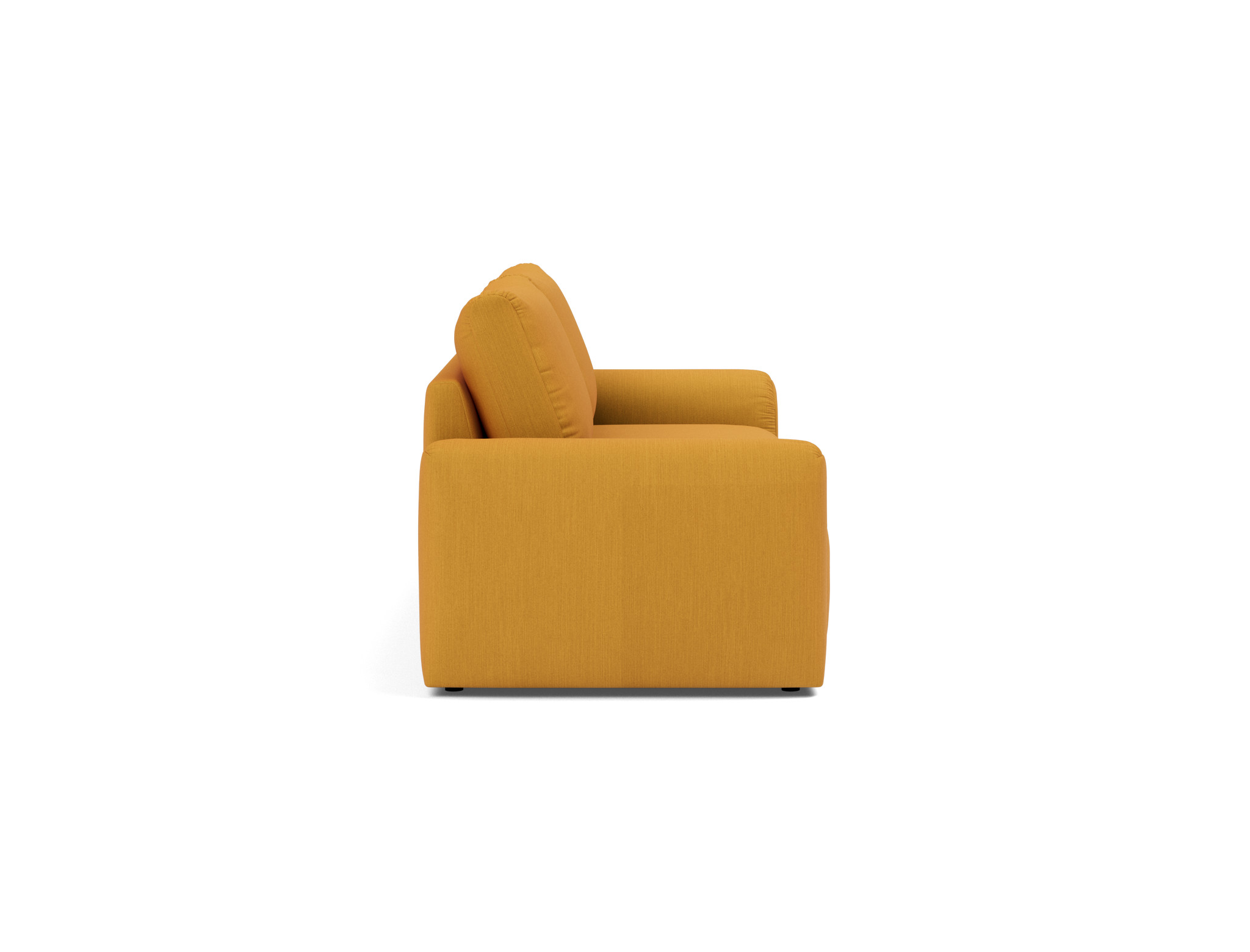 Schlafsofa Norum mit Chunky-Armlehnen Flachgewebe Elegance 507-Burned-Curry