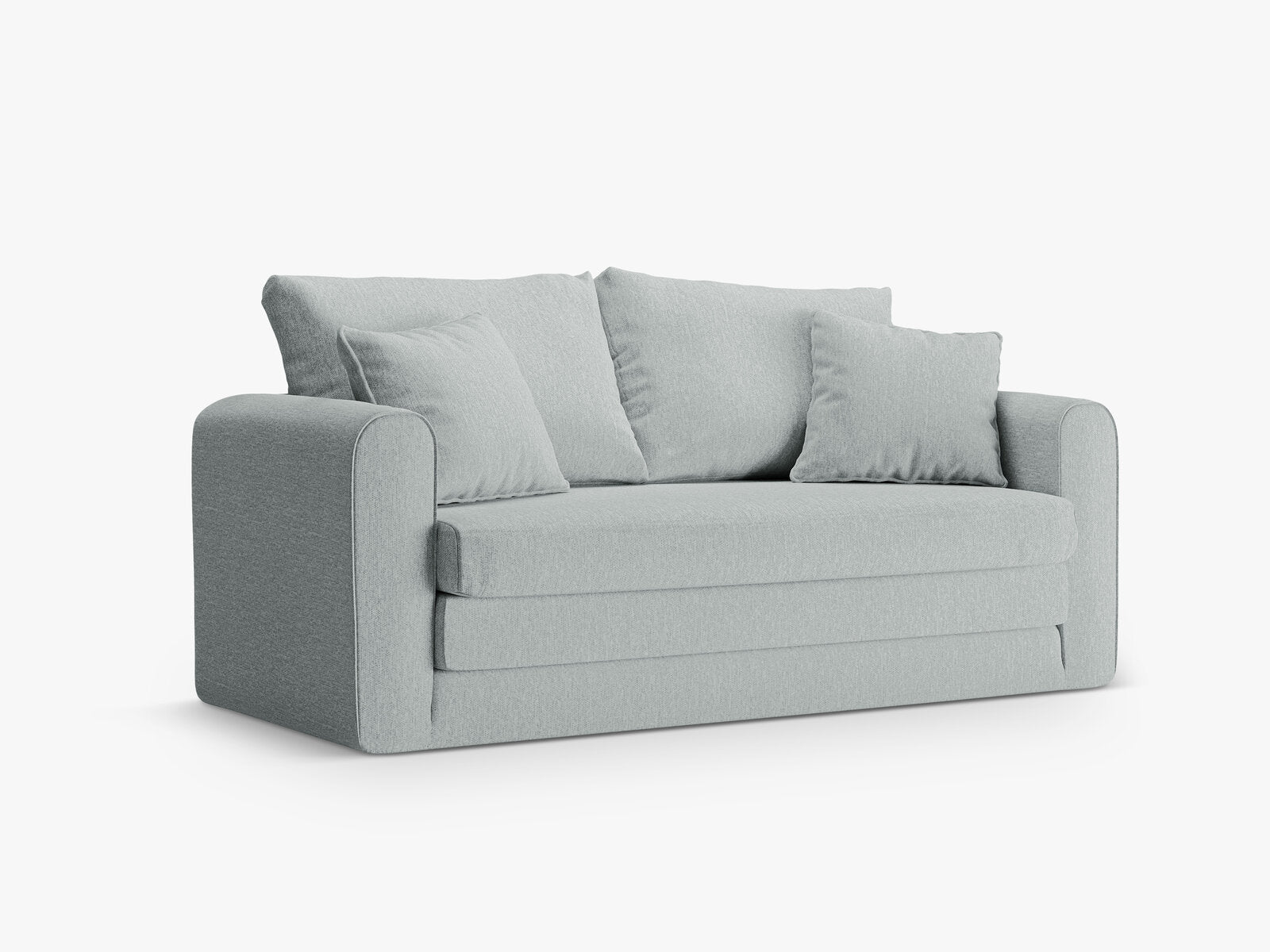 Micadoni Sofa Lido 2-Sitzer Strukturierter Stoff Minze