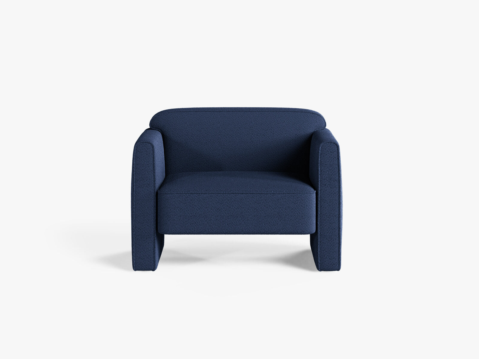 Micadoni Sessel Abby Boucle Coral Marineblau