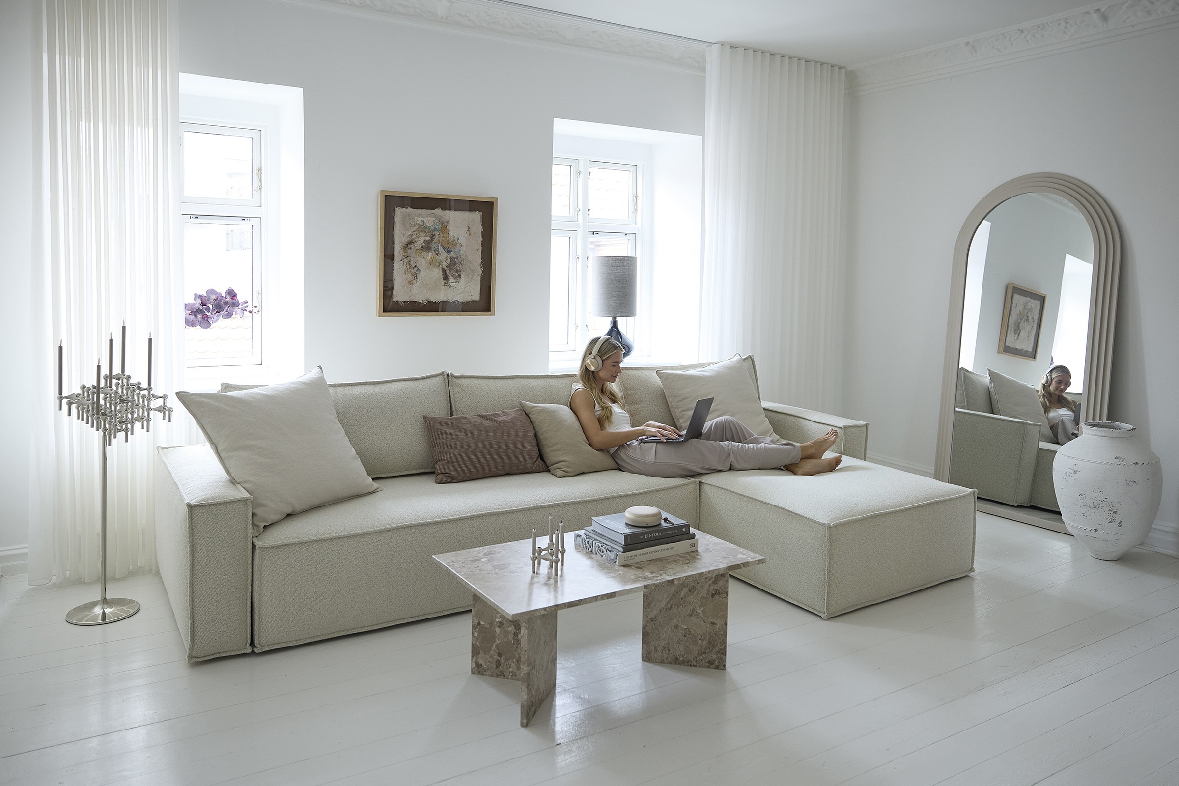Schlafsofa Newilla mit Chaiselongue