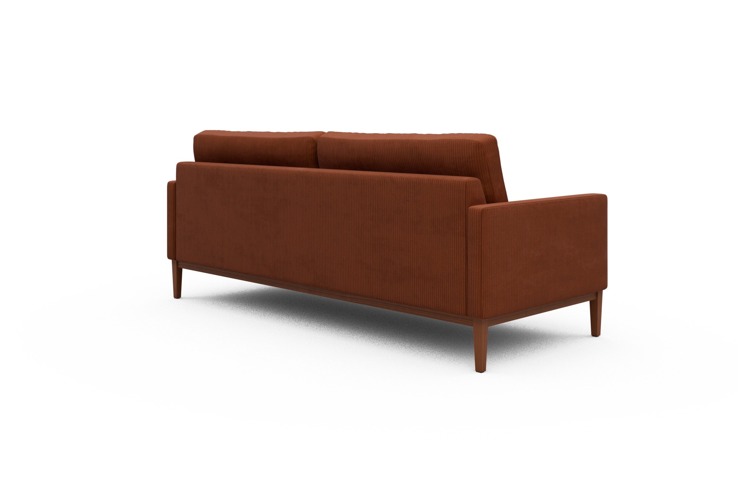 Sofa Bodo 3-Sitzer Corduroy-Burnt-Orange
