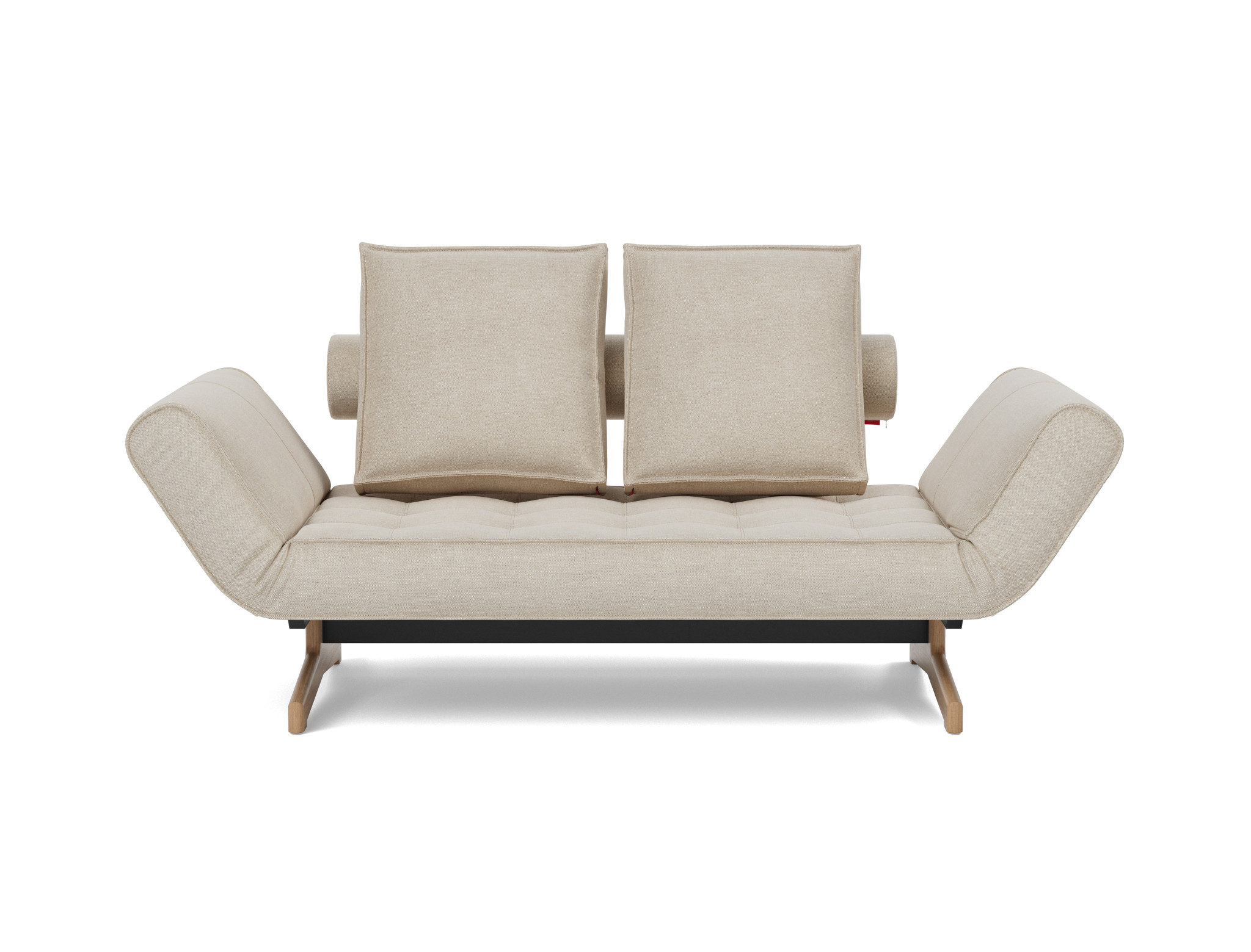 Tagesbett Ghia Flachgewebe Phobos 586-Latte Beine Eiche