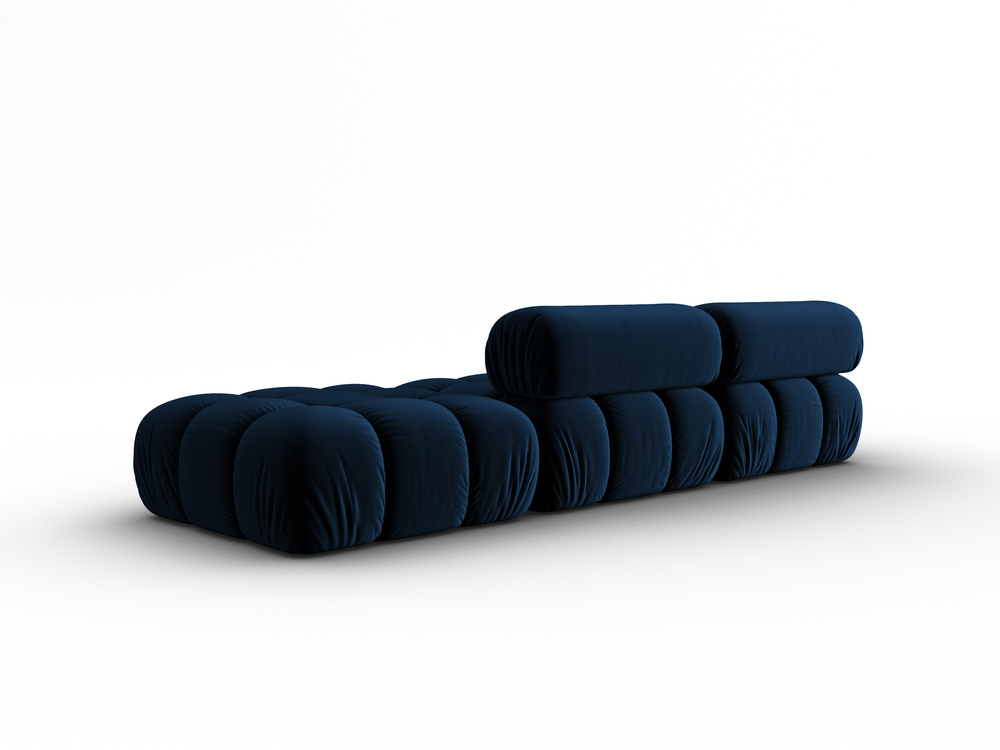 Cosmopolitan Design Modulares Sofa Cortina 4-Sitzer Samt Bluvel Königsblau Rechts