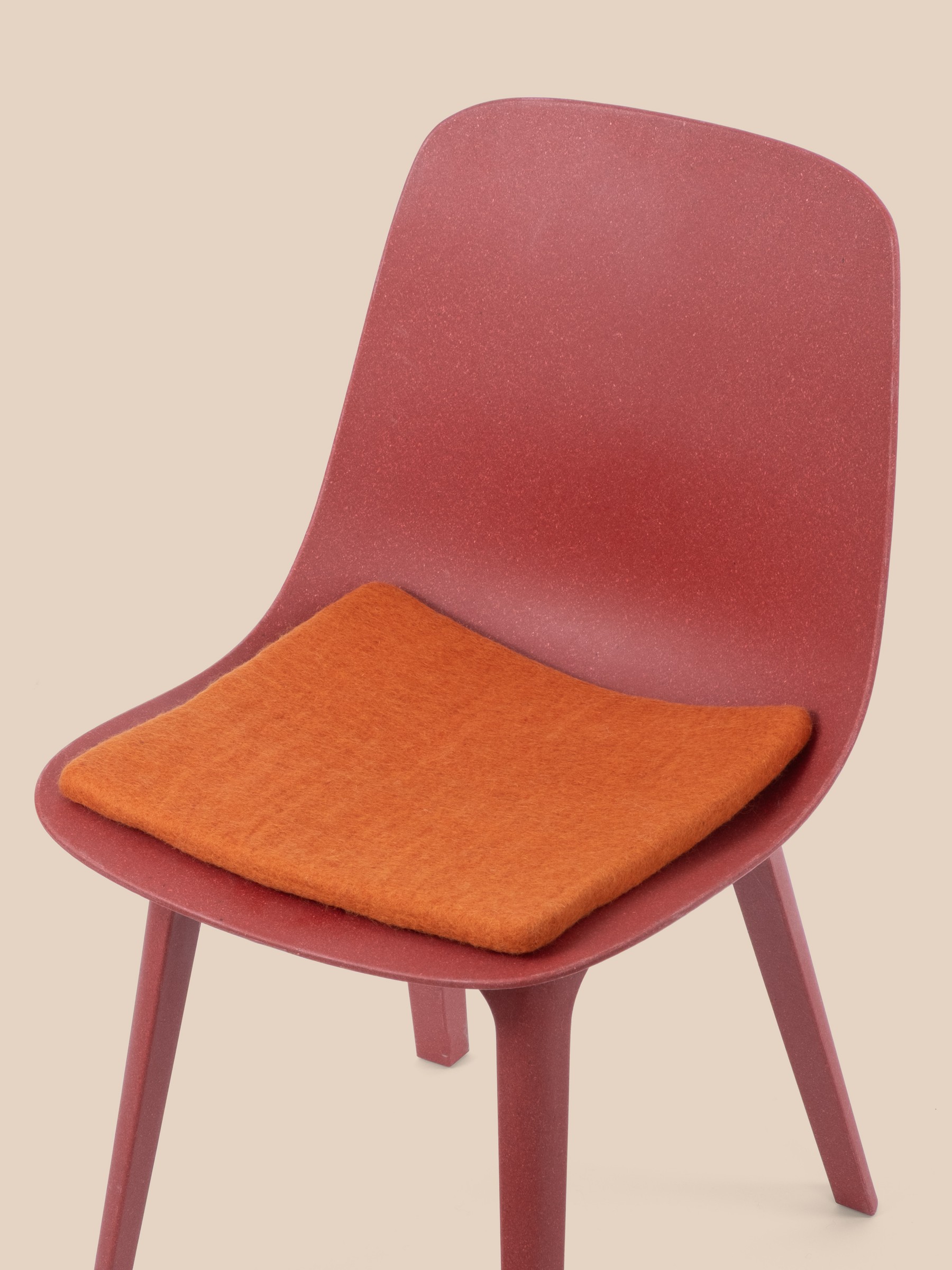 myfelt Afra Filz-Sitzauflage Orange 36 x 36 cm