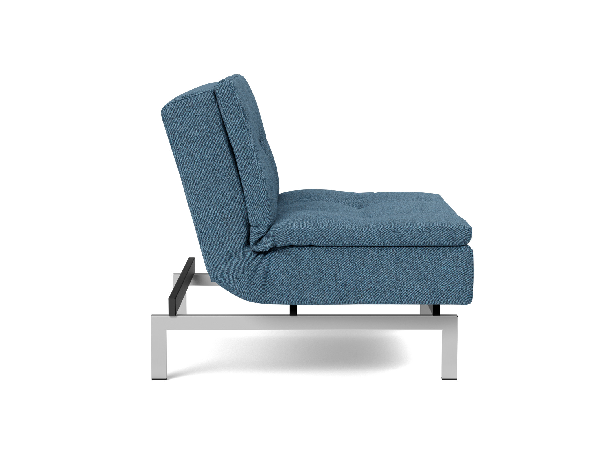 Sessel Dublexo Strukturierter Stoff Weda 302-Weda-Blue Beine Chrom