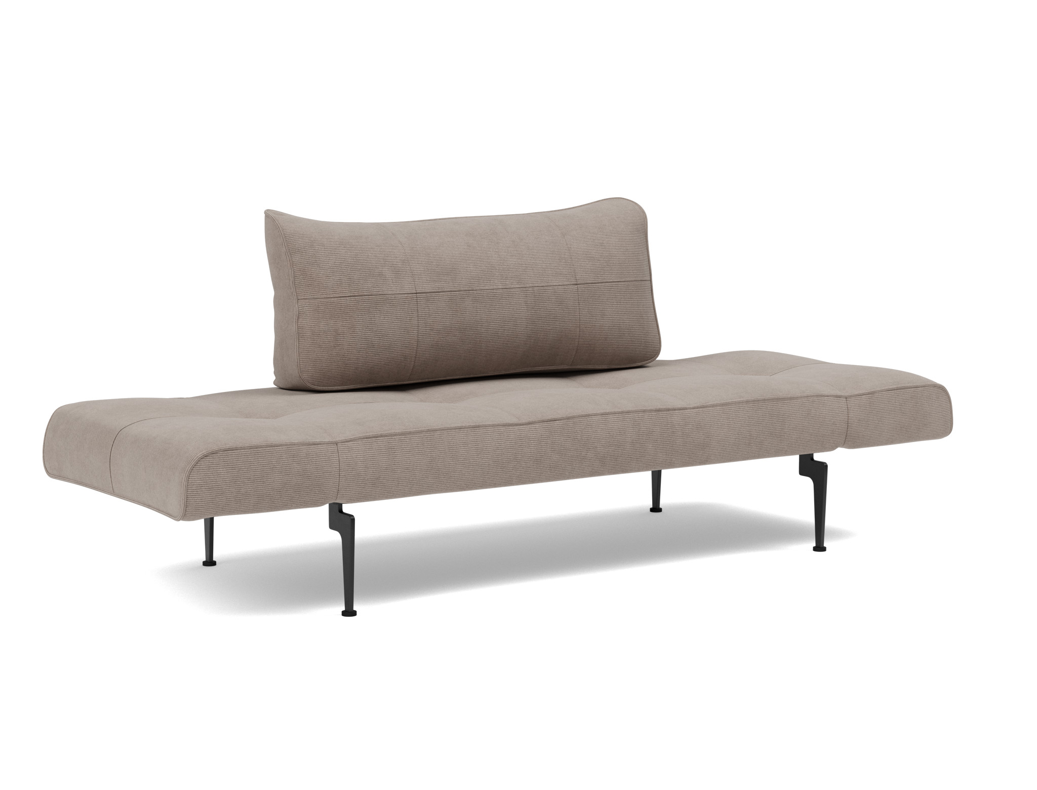 Tagesbett Zeal Kord Cordufine 318-Beige Beine Laser schwarz