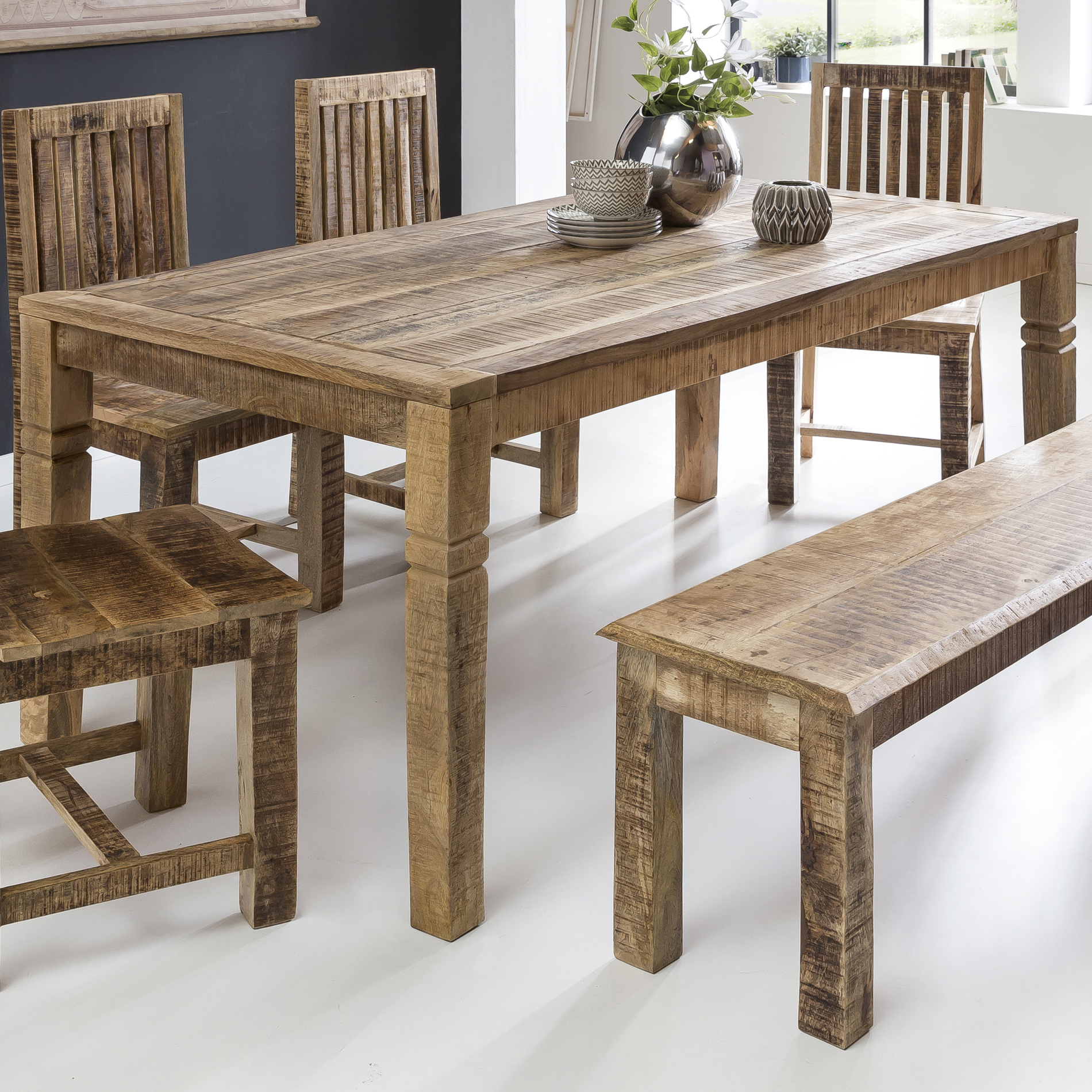 Esstisch Marstal Mango Massivholz Braun 120 × 70 × 76 cm