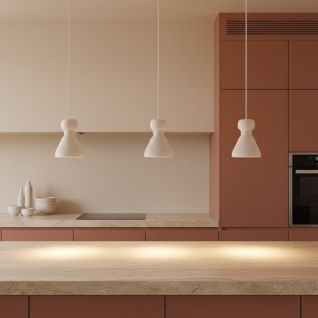 Raw Materials Chalk Pendelleuchte Kanoi