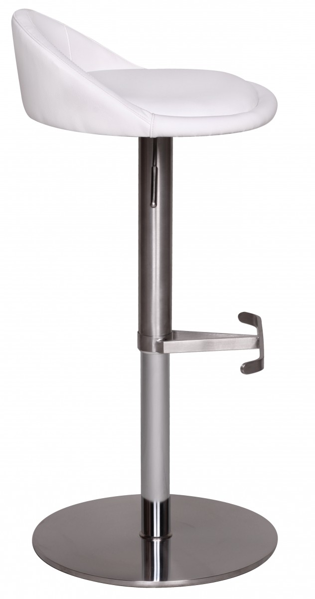Barhocker Vigra Metall Weiß Ø 43 × H 90 cm
