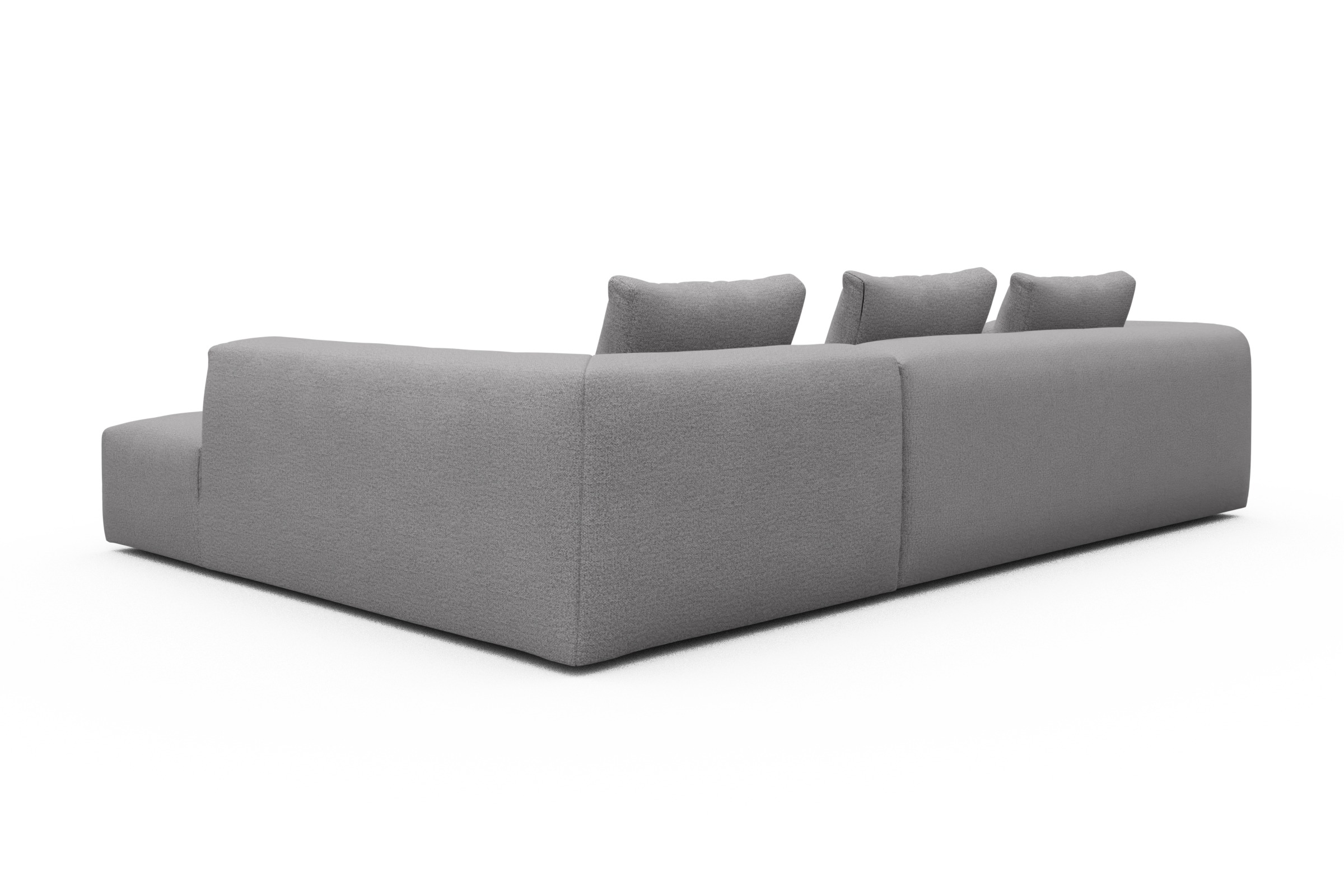 Ecksofa Fred Relax-Ecke rechts mit 2,5-Sitzer Sama-Grey