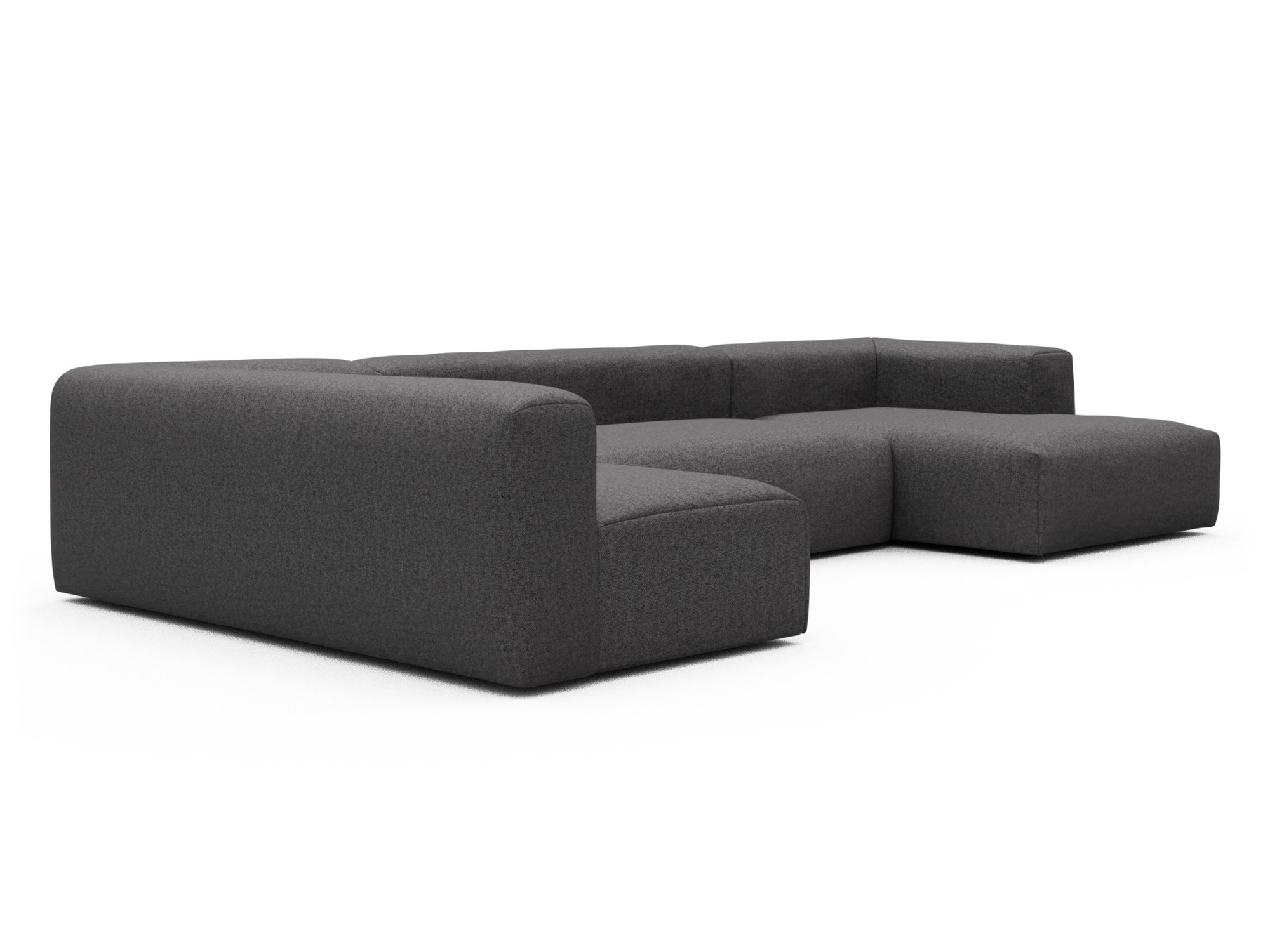 Skandi Home Wohnlandschaft Fred Chaiselongue rechts mit 2-Sitzer und lange Armlehne links Sama-Antracite moebelfaktor