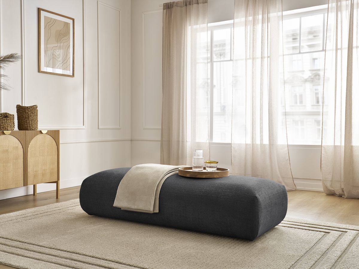 Bobochic Sirius Sofa Strukturstoff Schwarz
