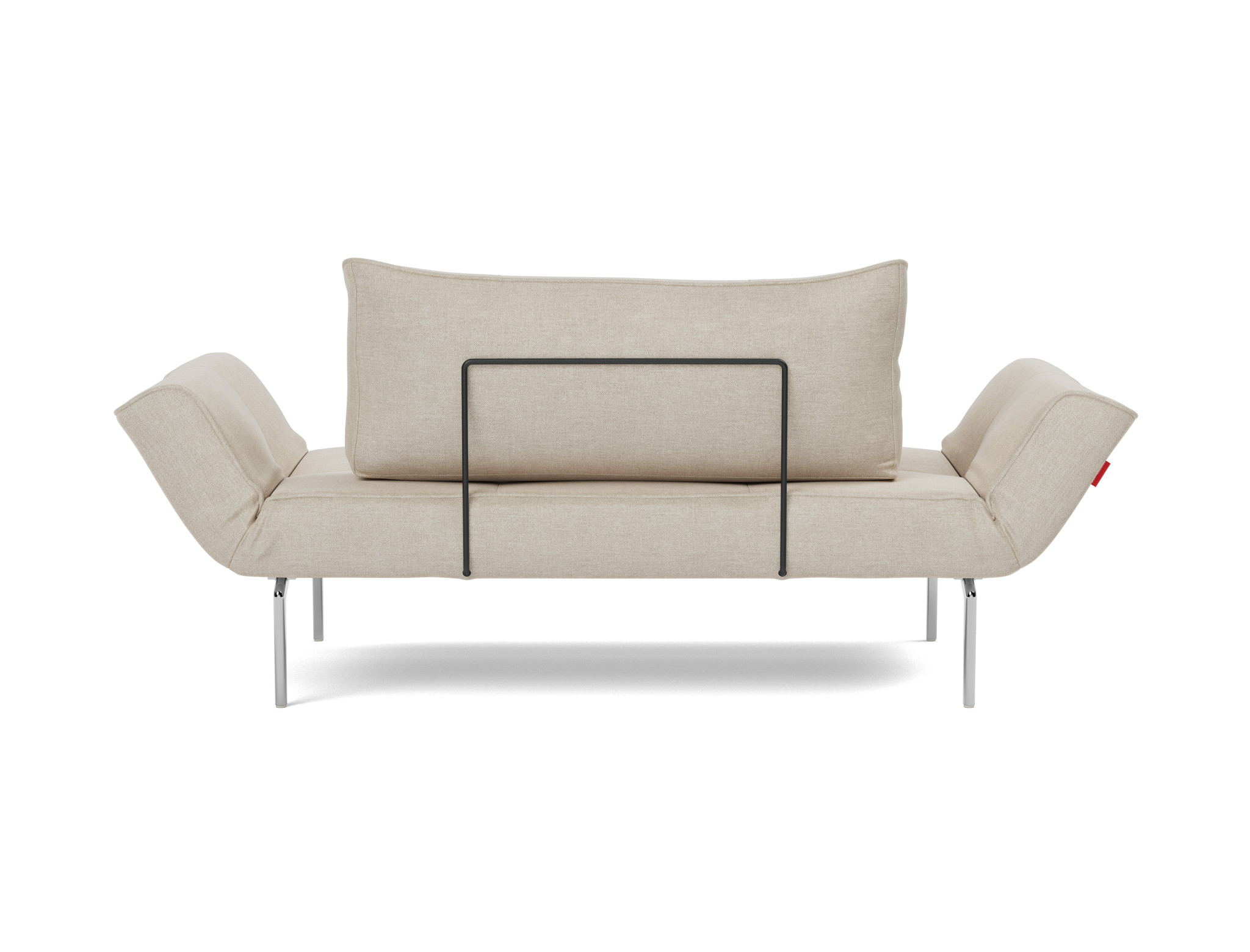 Tagesbett Zeal Flachgewebe Phobos 586-Latte Beine Straw Aluminium
