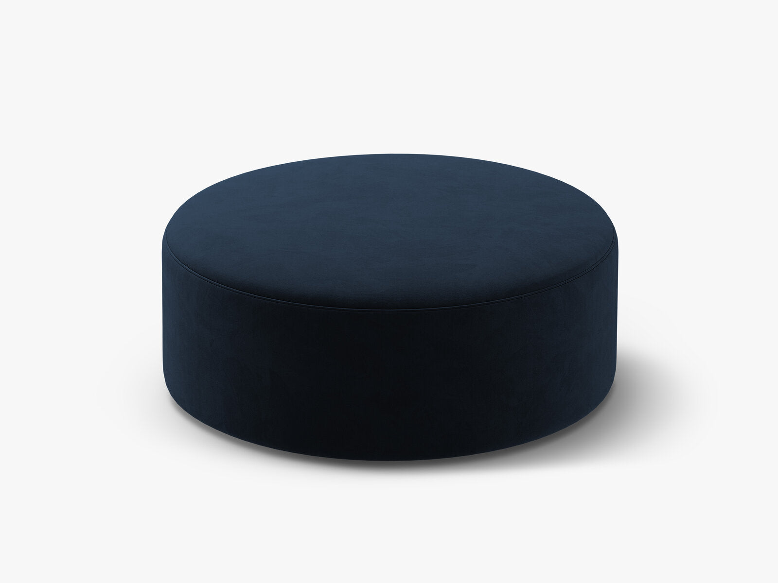 Micadoni Pouf Dia 90cm Samt Salvador Königsblau