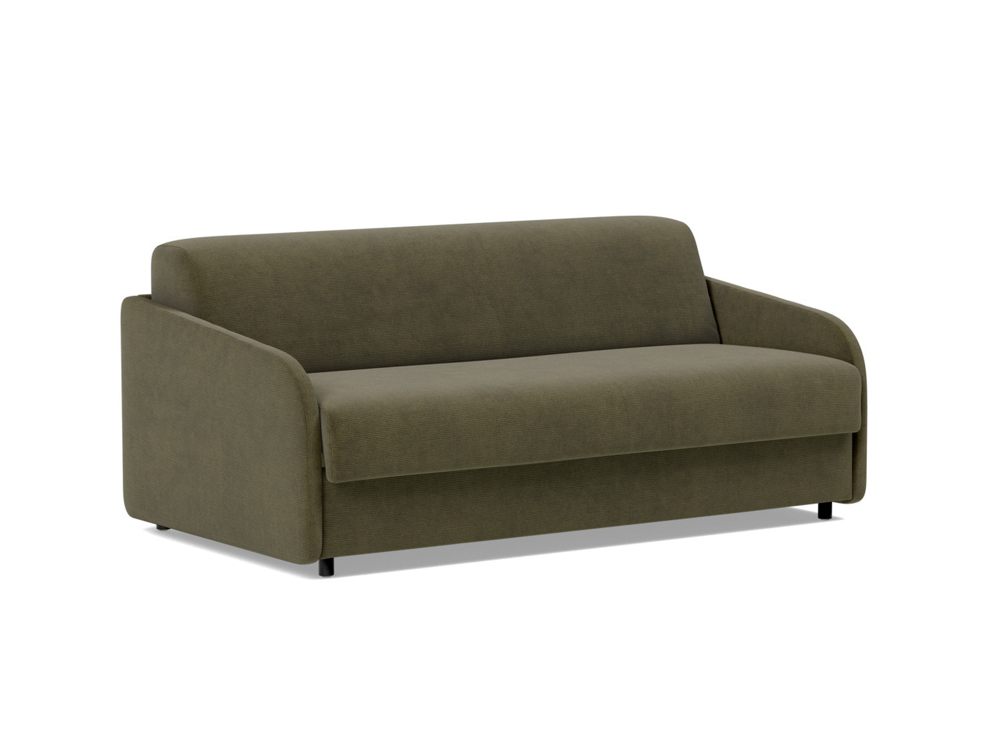 Schlafsofa Eivor mit Memory-Matratze 140 Kord Cordufine 316-Pine-Green