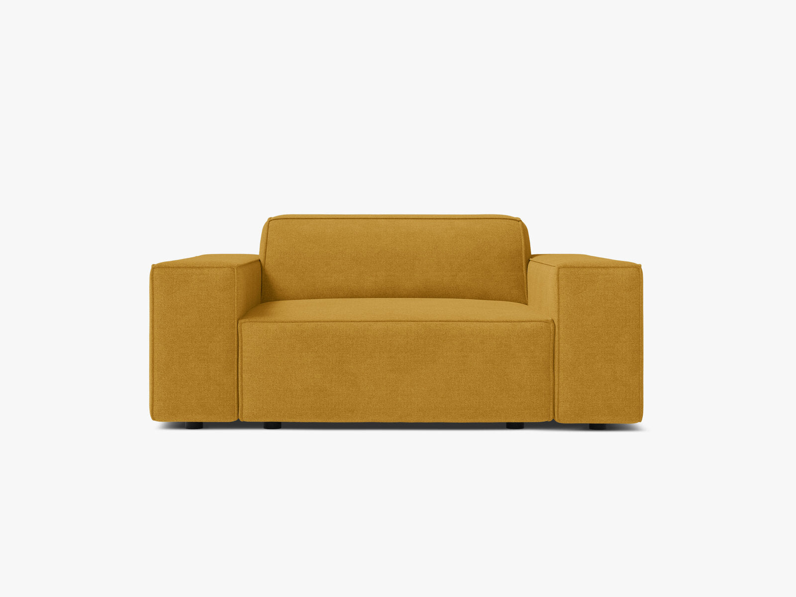 Micadoni Sessel Jodie 1-Sitzer Strukturierter Stoff Liberty Gelb