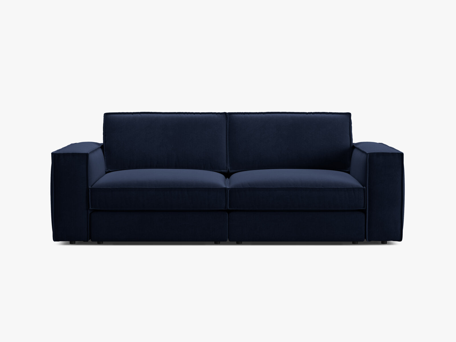 Micadoni modulares Sofa Pola 3-Sitzer Samt Salvador Königsblau