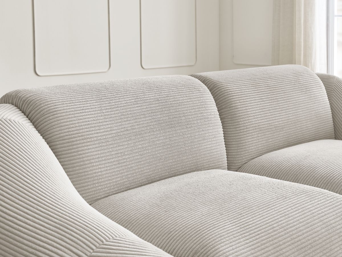 Bobochic Tina Sofa 2-Sitzer Cordsamt Beige