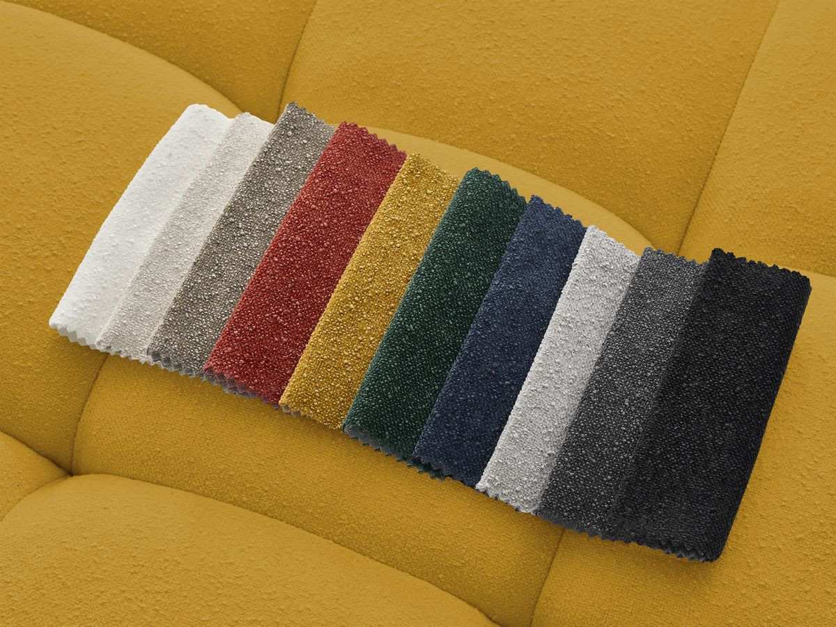 Bobochic Anis Sofa-Set 3- und 2-Sitzer Strukturstoff Gelb